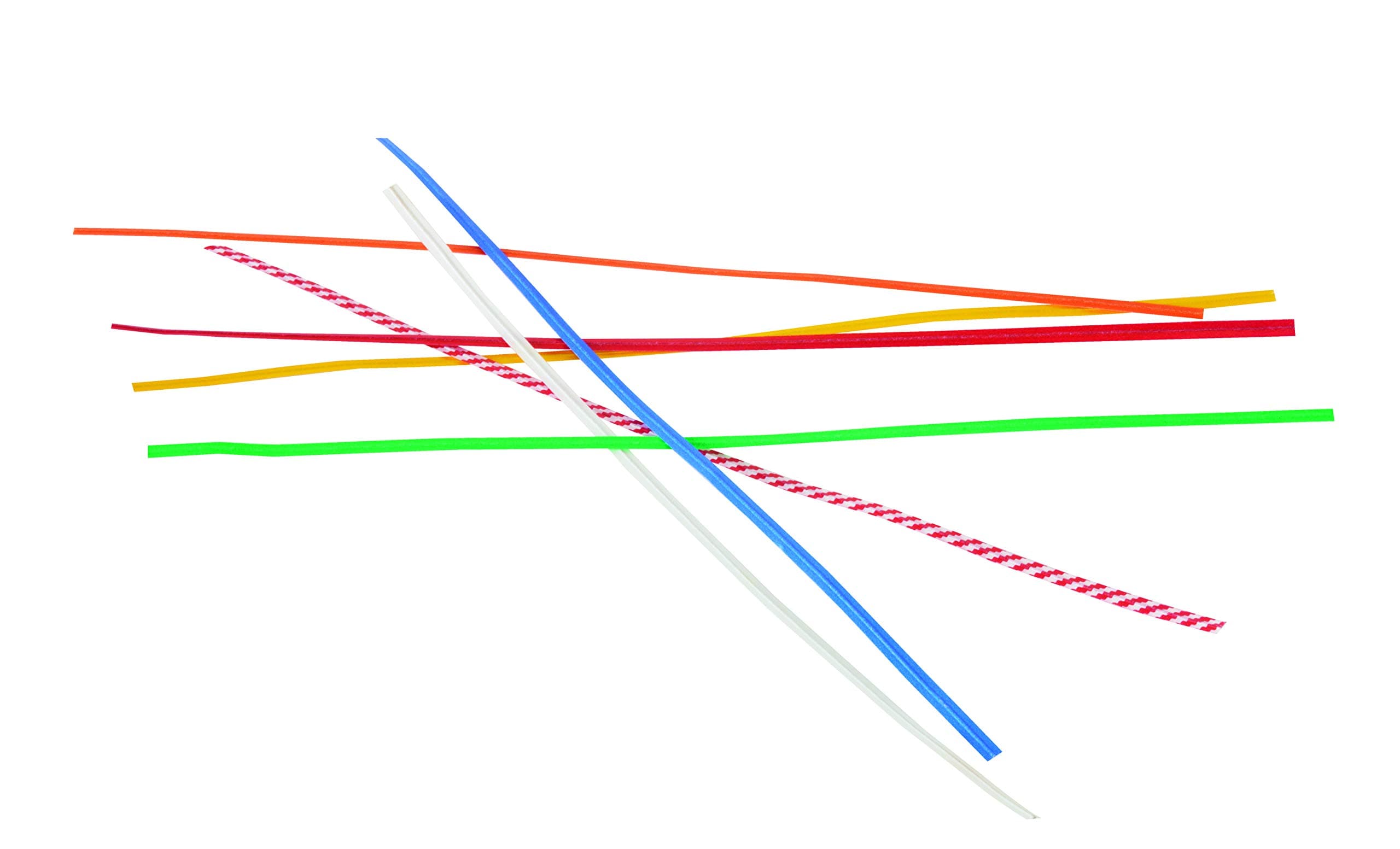 Aviditi Reusable Green Paper Twist Ties, 8" Length, Use to seal bread, gift, and - Thumbnail 3