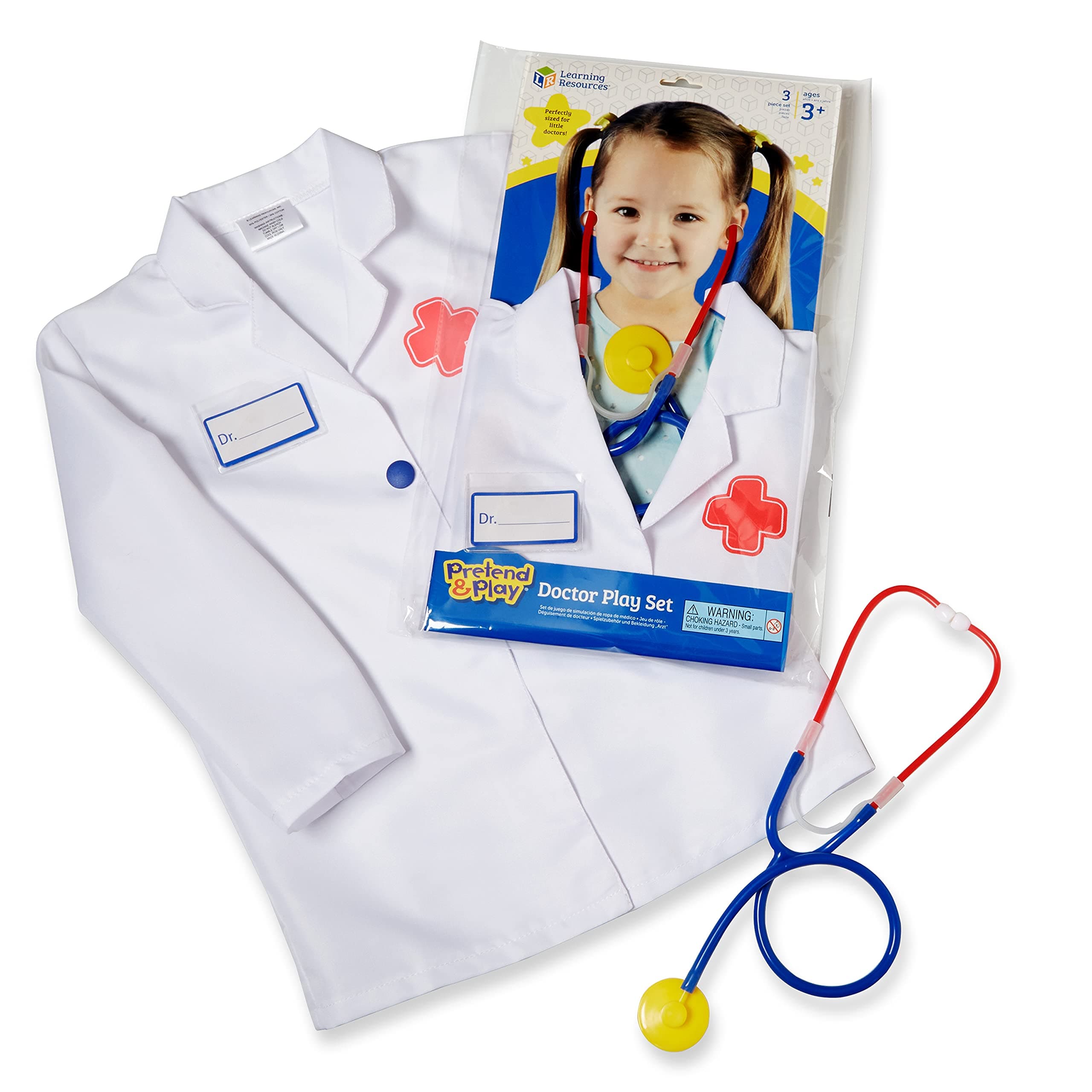 Learning Resources Doctor Play Set - 3 Pieces, Ages 3+, Pretend Costume for Kids - Thumbnail 3