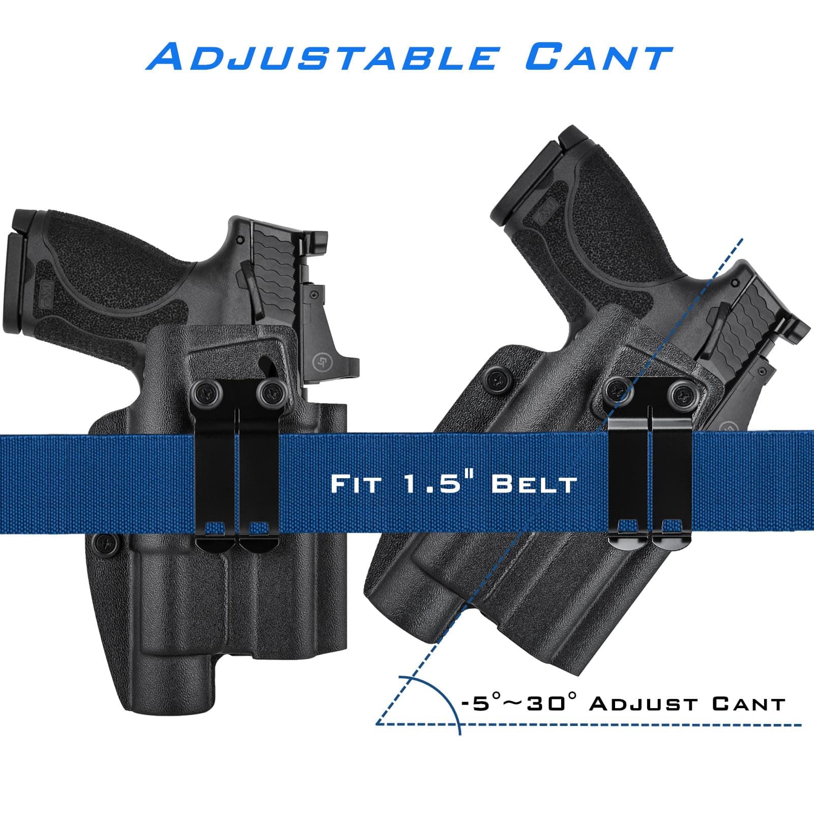 IWB Kydex Holster for Smith and Wesson M&P M2.0 9mm/40 4"/4.25" Pistol with Stre - Thumbnail 5