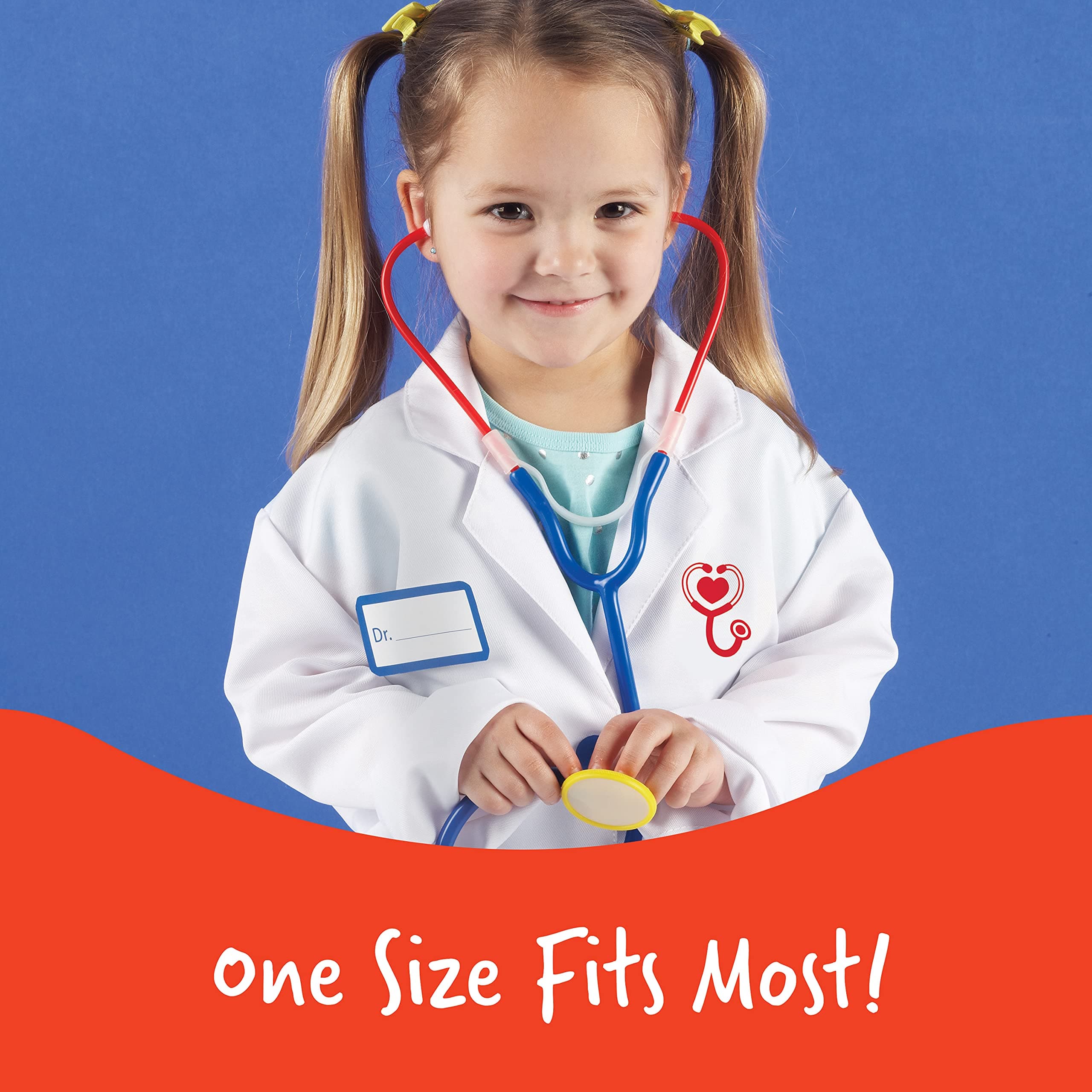 Learning Resources Doctor Play Set - 3 Pieces, Ages 3+, Pretend Costume for Kids - Thumbnail 7