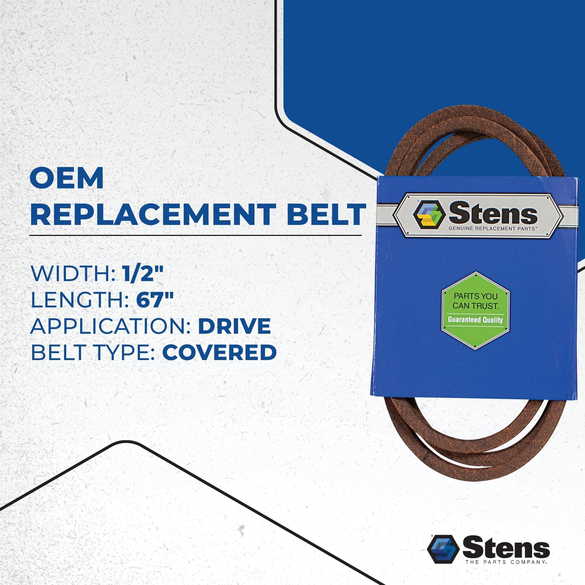 Stens OEM Replacement Belt 265-423 Compatible with Cub Cadet RZT-L42, RZT-L46, R - Thumbnail 4