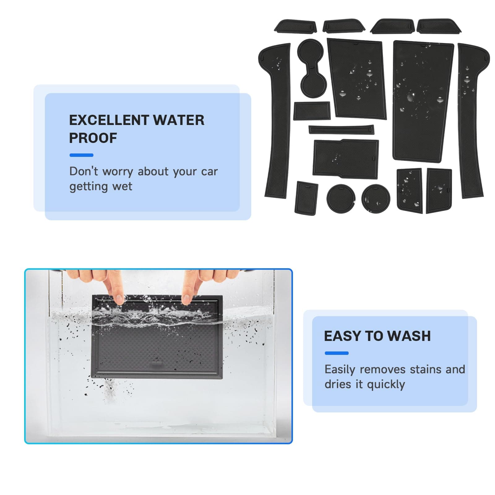 SXCY for 2025 2026 Chevrolet Equinox Accessories Cup Holder Inserts Liner 2025 2 - Thumbnail 4