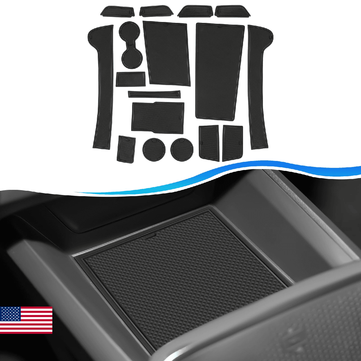 SXCY for 2025 2026 Chevrolet Equinox Accessories Cup Holder Inserts Liner 2025 2 - Image 1