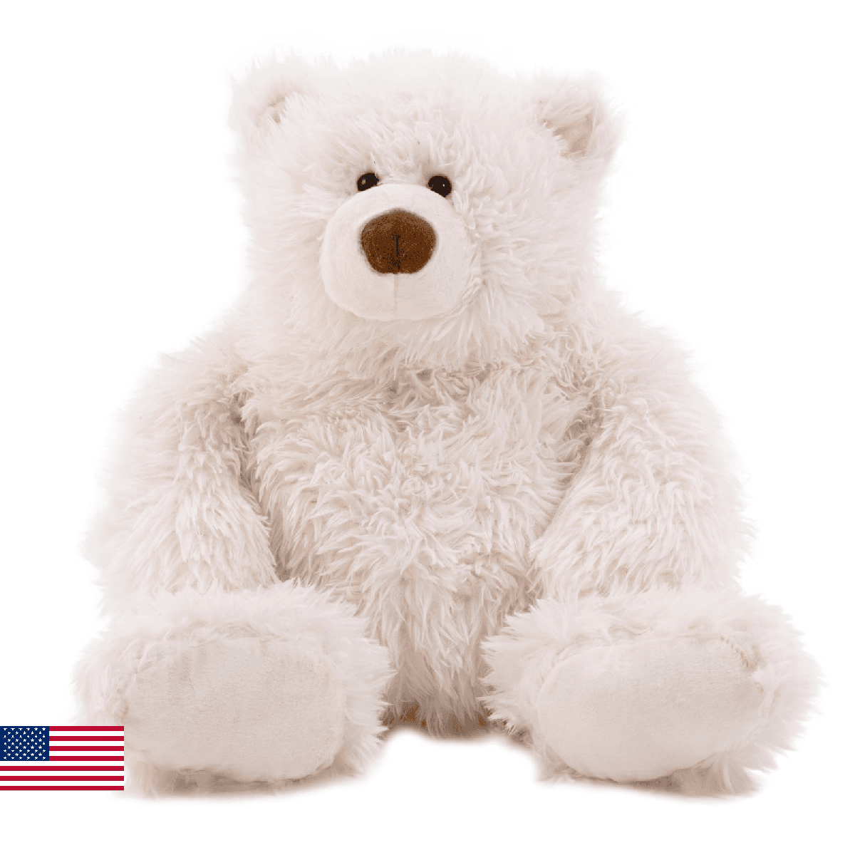 GADXV 4.2 lbs Polar Bear Weighted Stuffed Animal 27in, Stuffed Bear Plush for Ad - Image 1