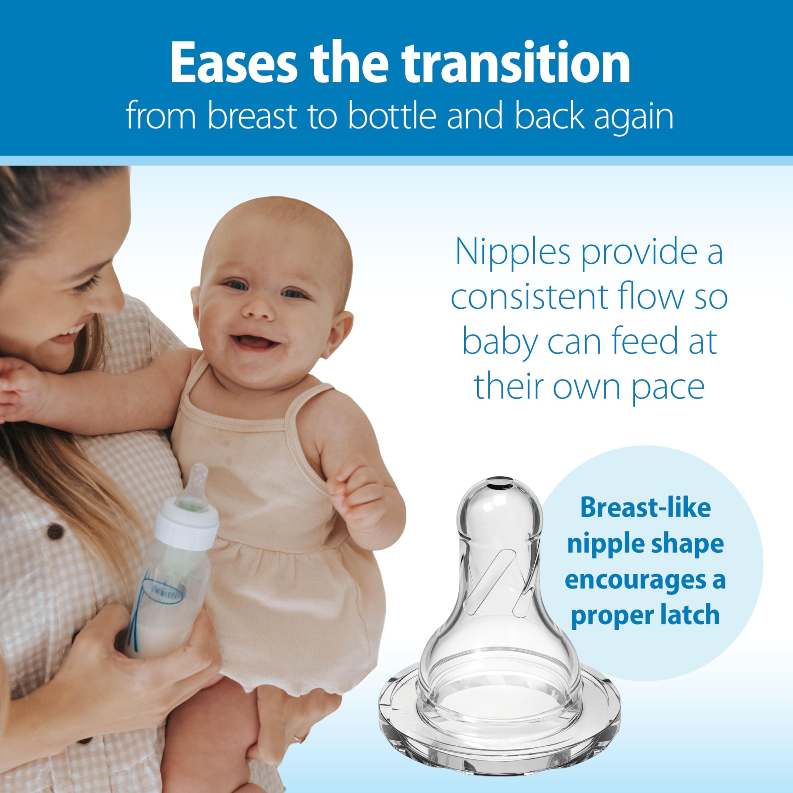 Dr. Brown's Natural Flow Anti-Colic Baby Bottle Gift Set with Pacifier and Trave - Thumbnail 4