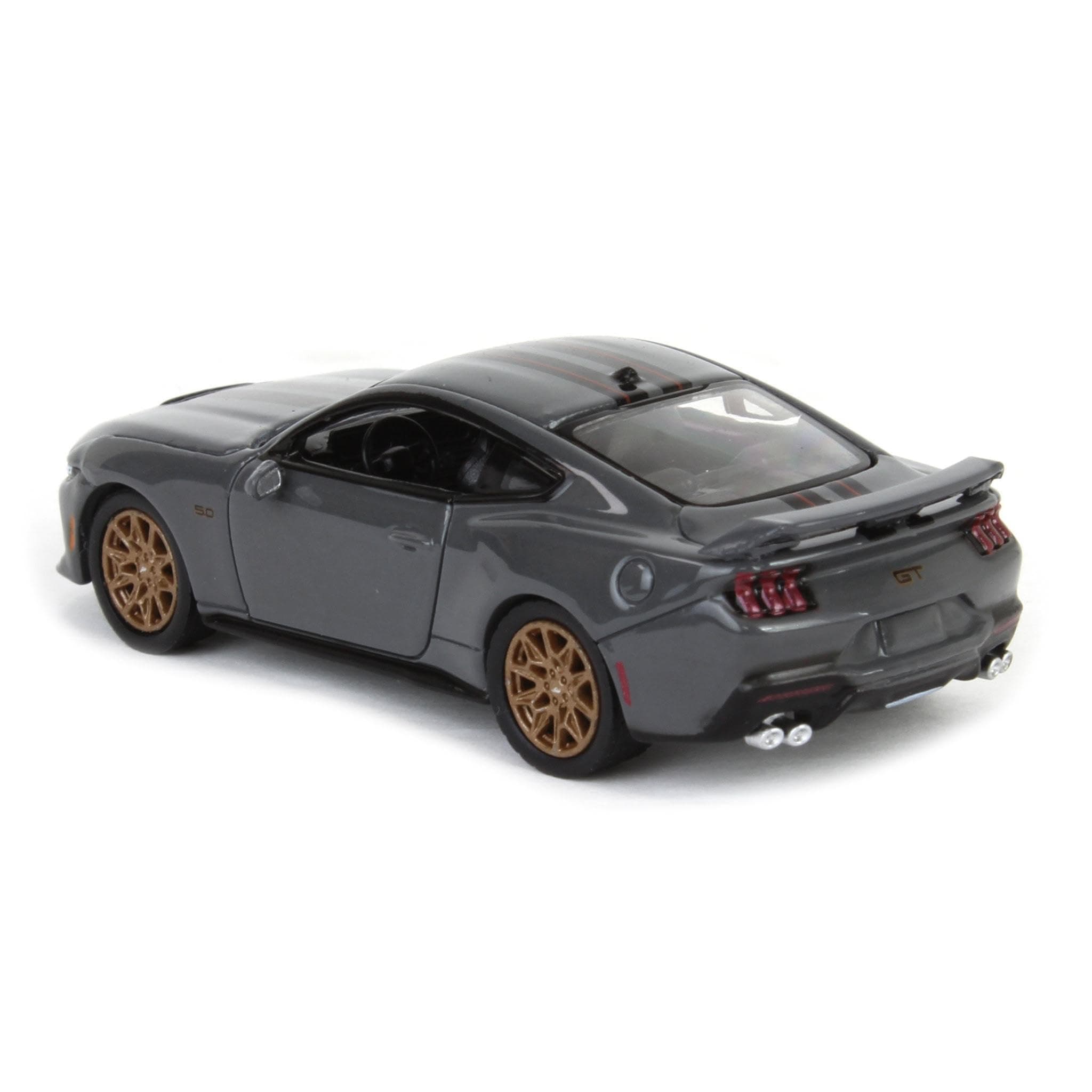 Truck 1/64 2024 Mustang GT in Dark Matter Gray Showroom Floor Series 7 68070-B - Thumbnail 4