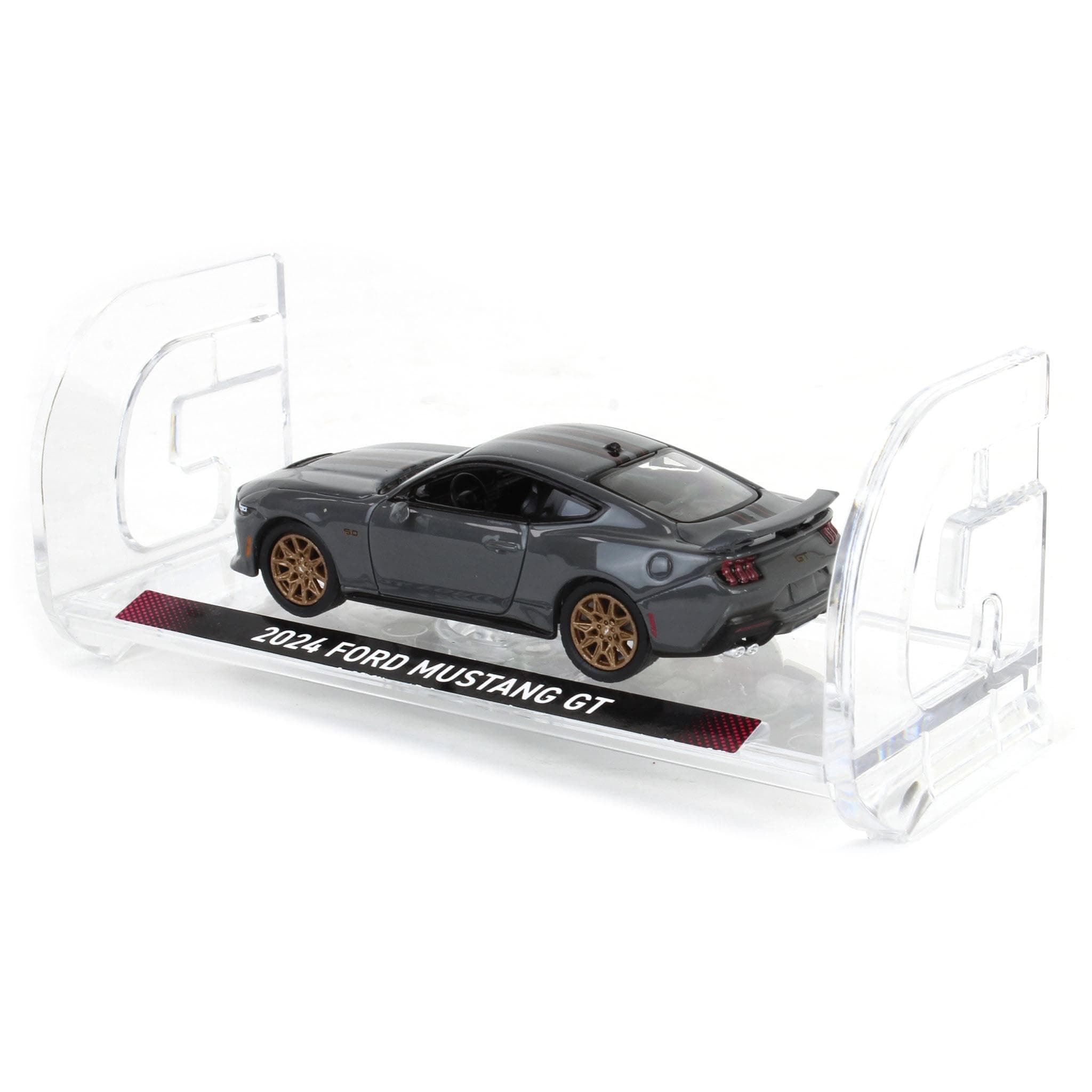 Truck 1/64 2024 Mustang GT in Dark Matter Gray Showroom Floor Series 7 68070-B - Thumbnail 7