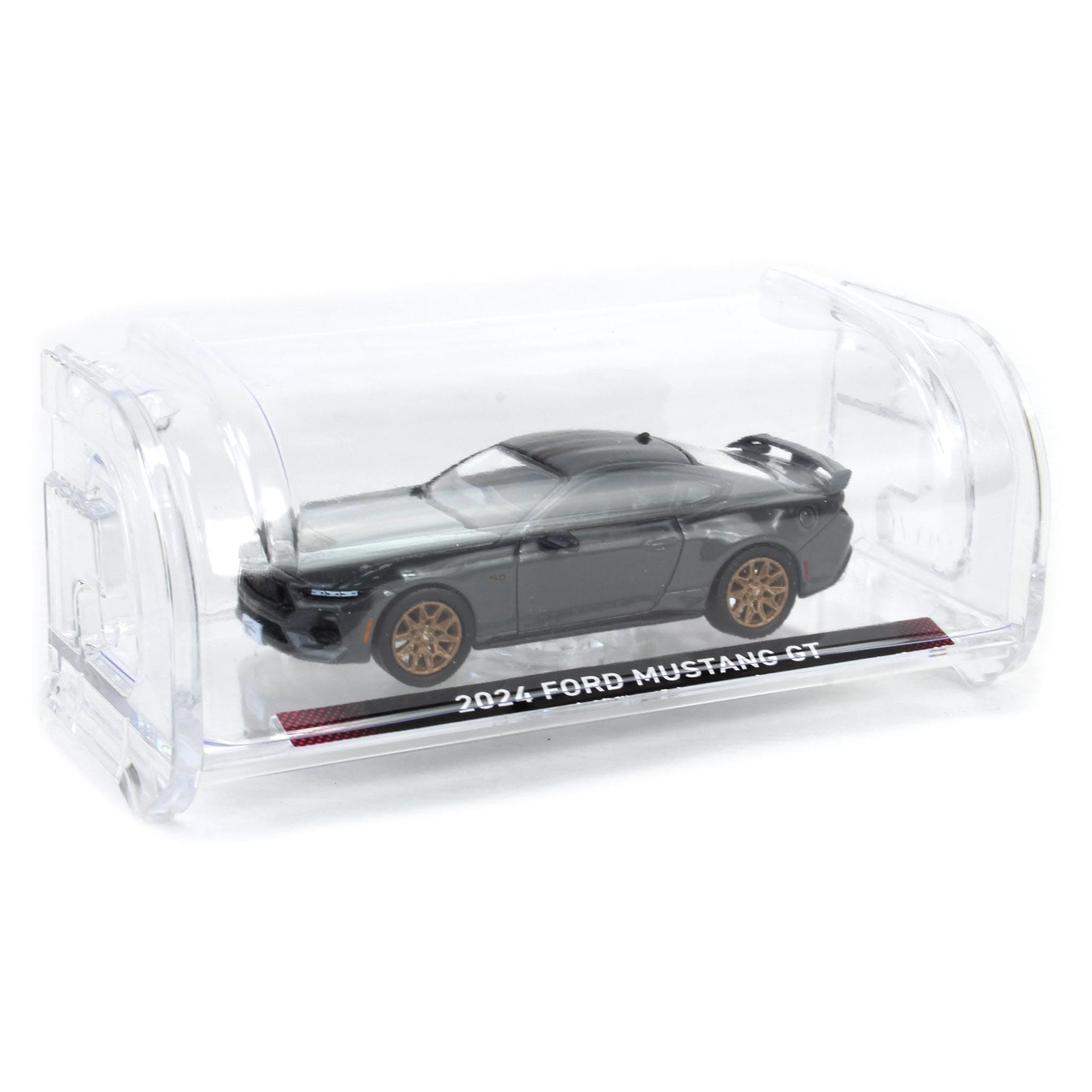 Truck 1/64 2024 Mustang GT in Dark Matter Gray Showroom Floor Series 7 68070-B - Thumbnail 6
