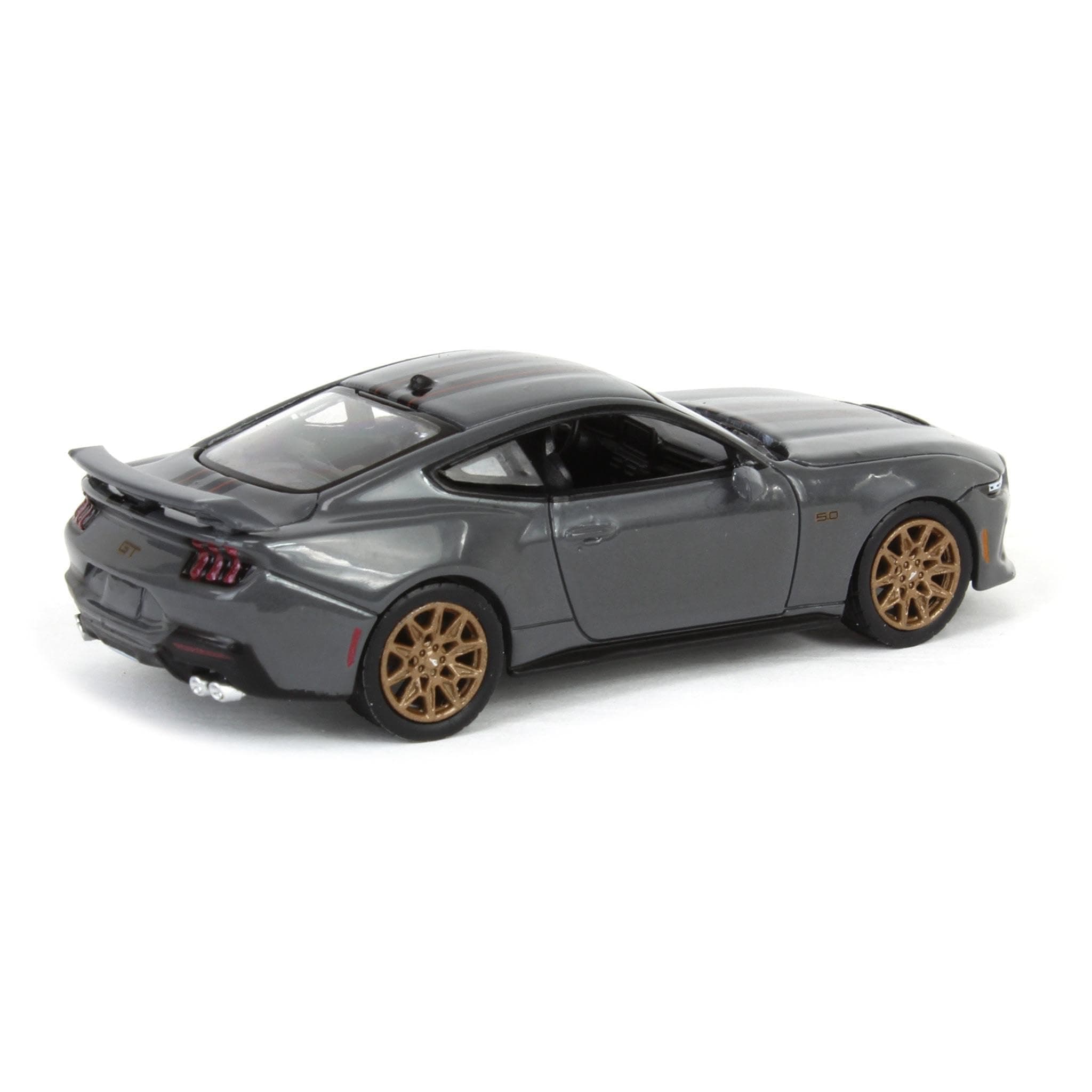 Truck 1/64 2024 Mustang GT in Dark Matter Gray Showroom Floor Series 7 68070-B - Thumbnail 3