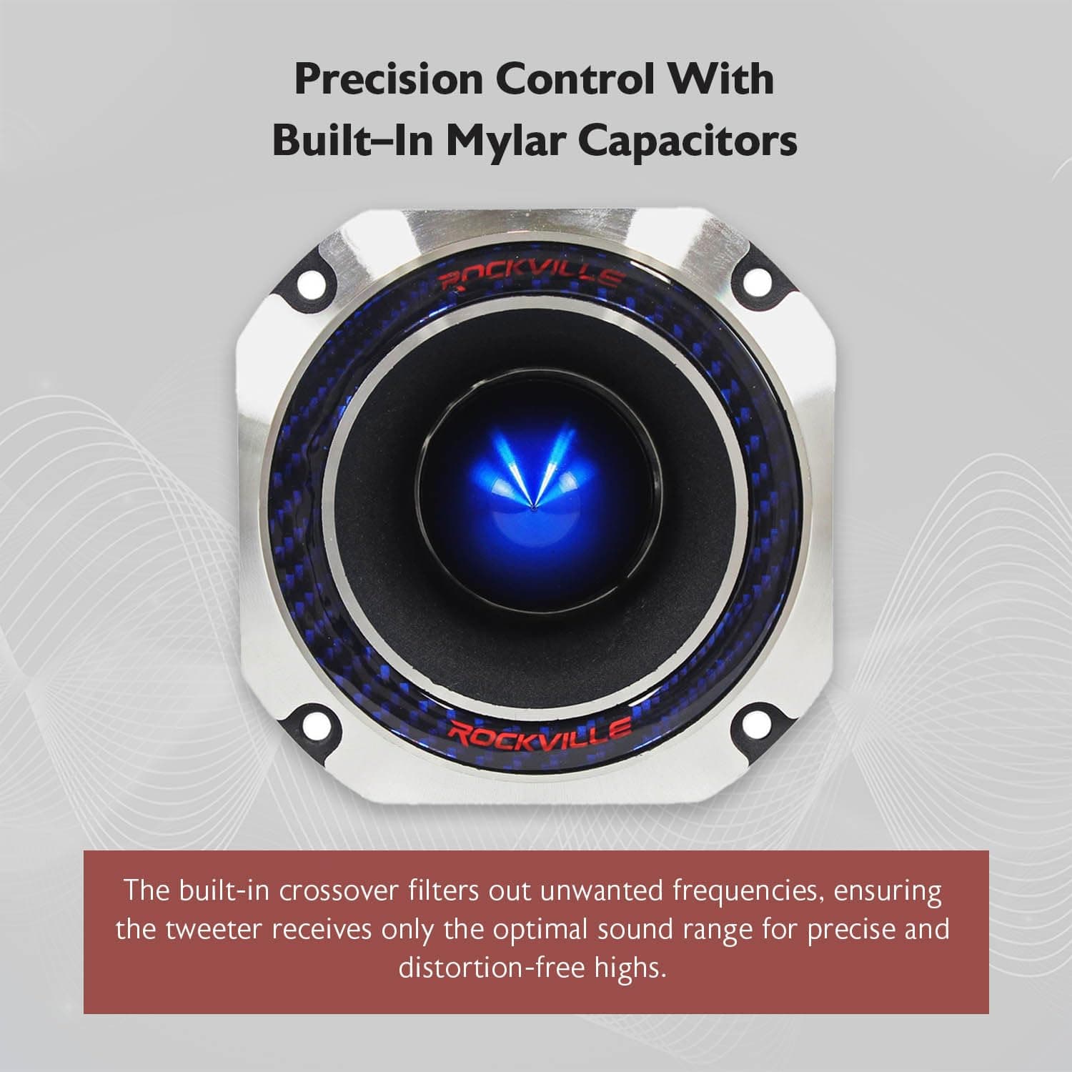 Rockville RT4 2 Inches Car Tweeter CEA Compliant 120 Watts Titanium Compression - Thumbnail 5