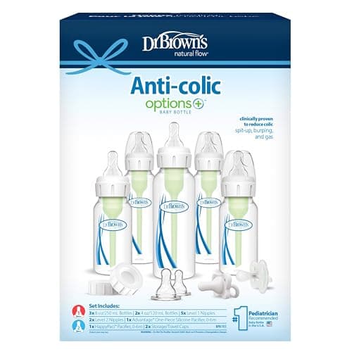 Dr. Brown's Natural Flow Anti-Colic Baby Bottle Gift Set with Pacifier and Trave - Thumbnail 10