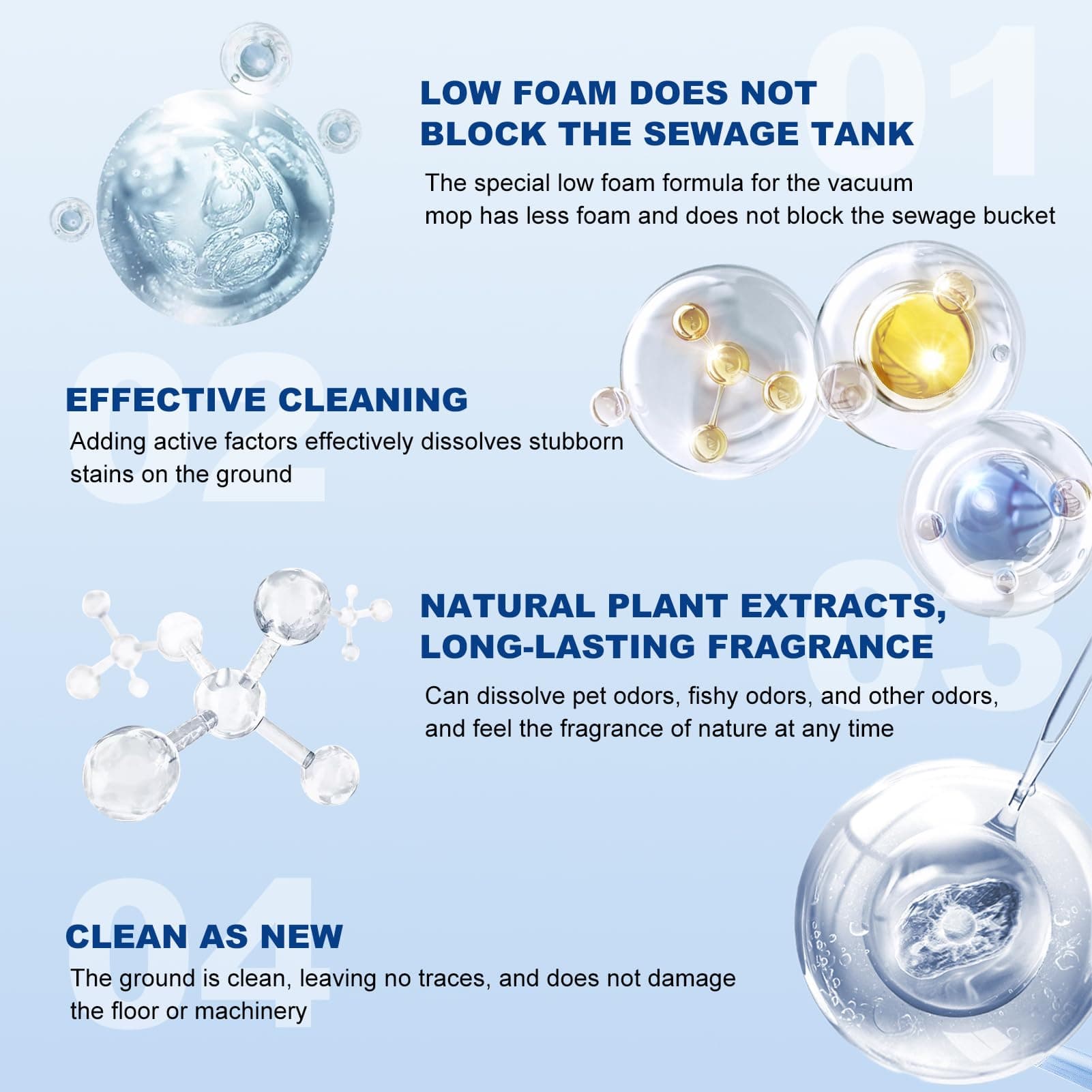 Floor Cleaner 1000ml Lavender Scent Compatible with Tineco Cleaning Solution, Re - Thumbnail 5