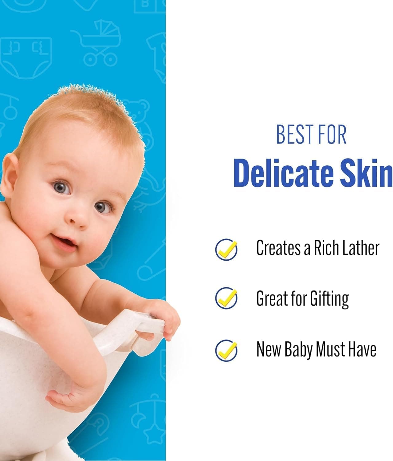 Baby Buddy Absorbent Natural Bath Sponge, Ultra Soft Premium Sea Wool Sponge, So - Thumbnail 6