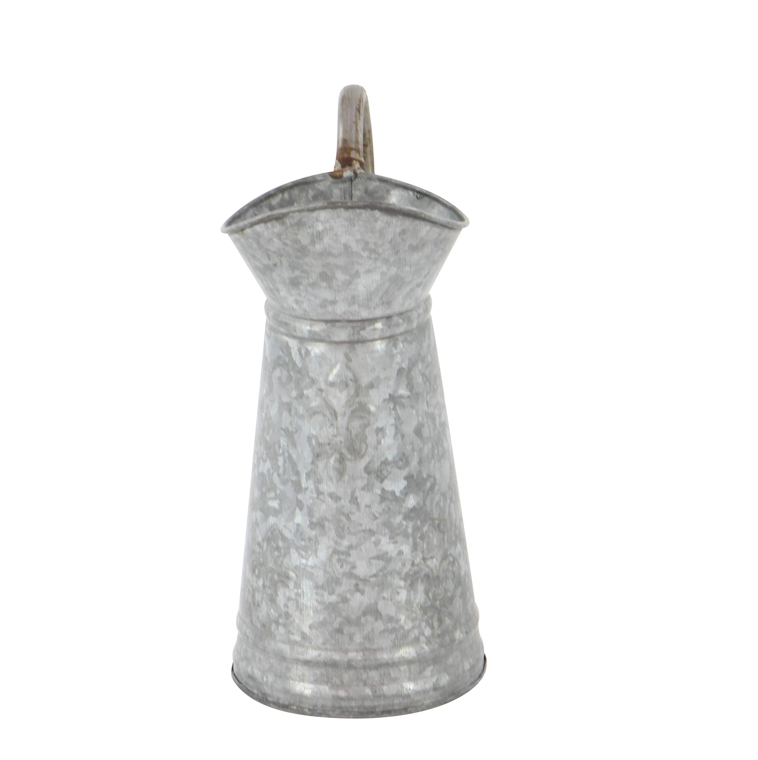 Deco 79 Metal Watering Can Indoor Outdoor Planter 10x6x12 Brown - Thumbnail 4