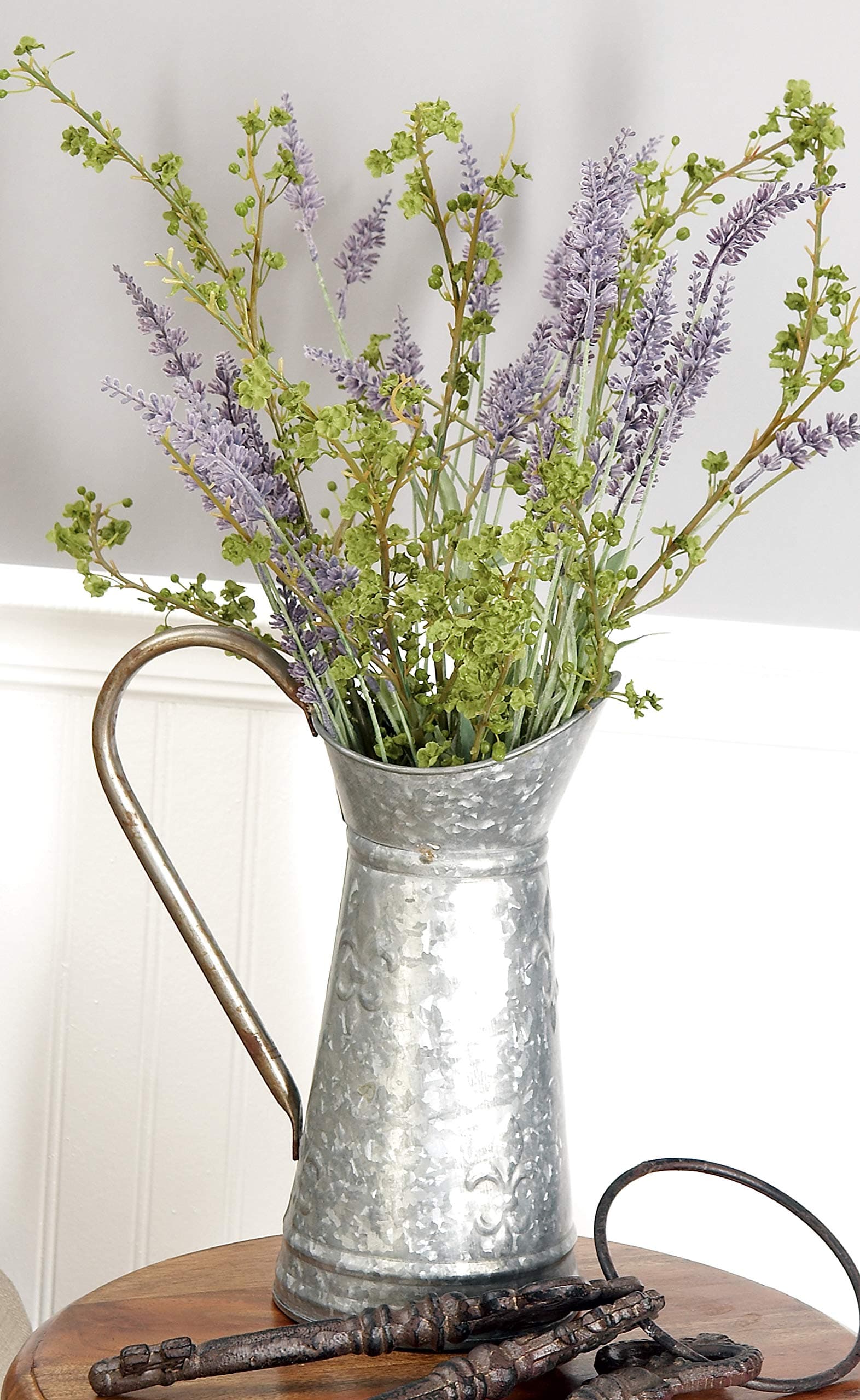 Deco 79 Metal Watering Can Indoor Outdoor Planter 10x6x12 Brown - Thumbnail 2