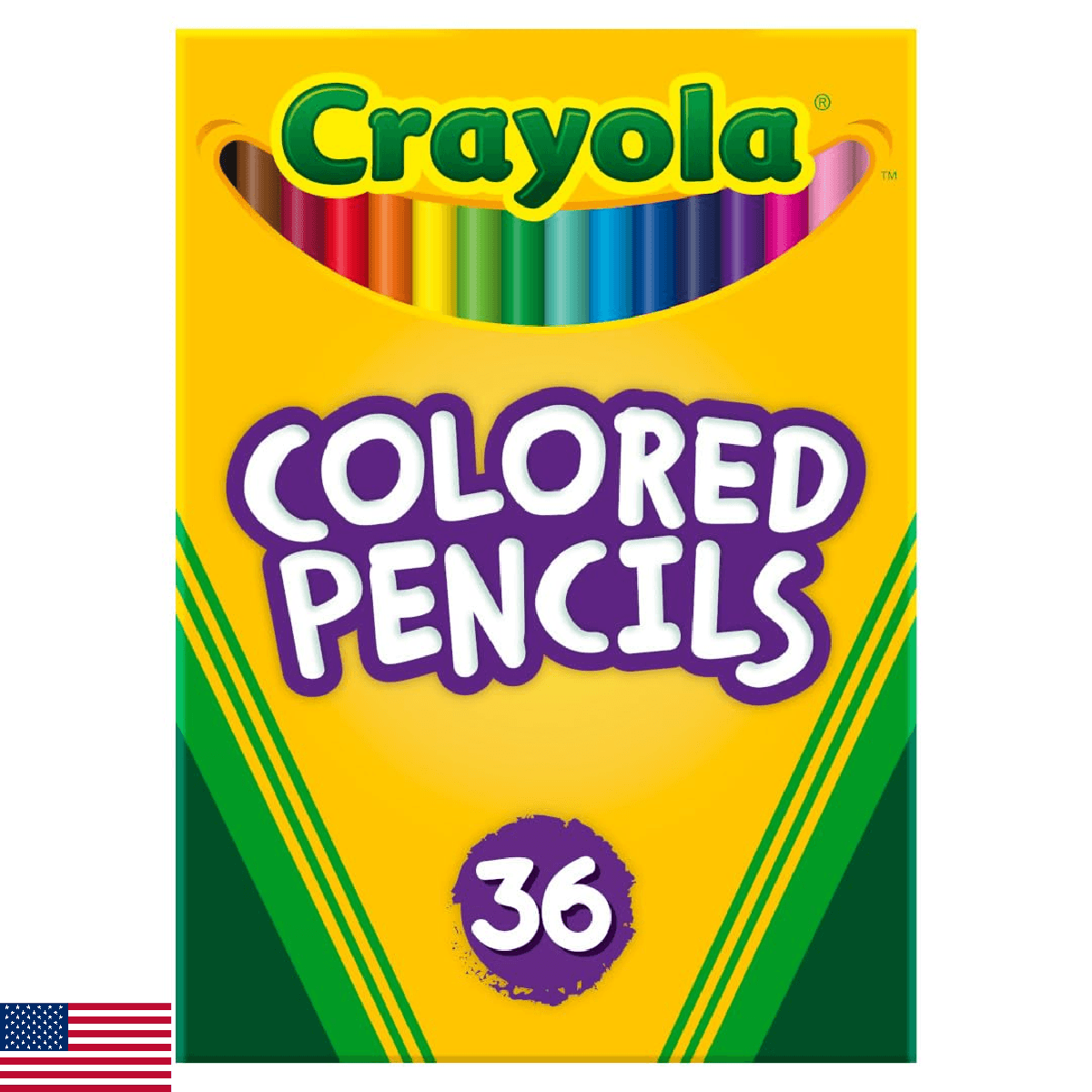 Crayola Colored Pencils (36ct), Kids Pencil Set, Pre-Sharpened Coloring Book Pen - Image 1