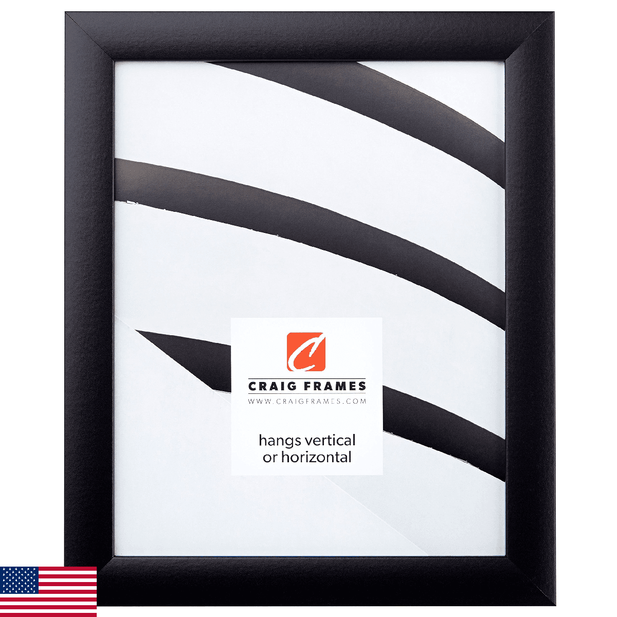 Craig Frames 1WB3BK 10 by 13-Inch Picture/Poster Frame, Smooth Finish, 1-Inch Wi - Image 1