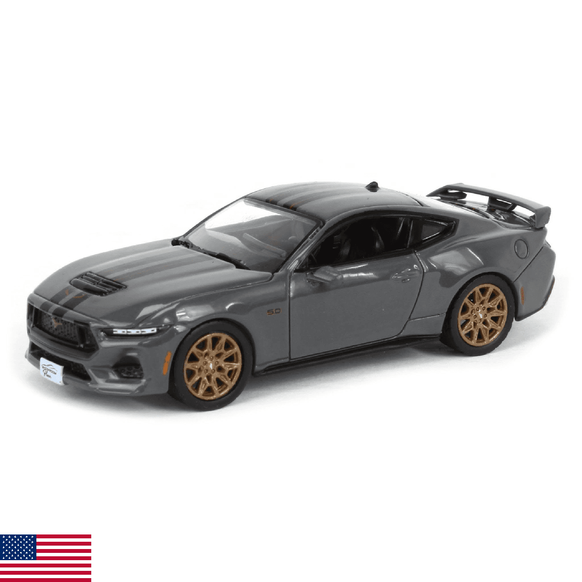 Truck 1/64 2024 Mustang GT in Dark Matter Gray Showroom Floor Series 7 68070-B - Image 1