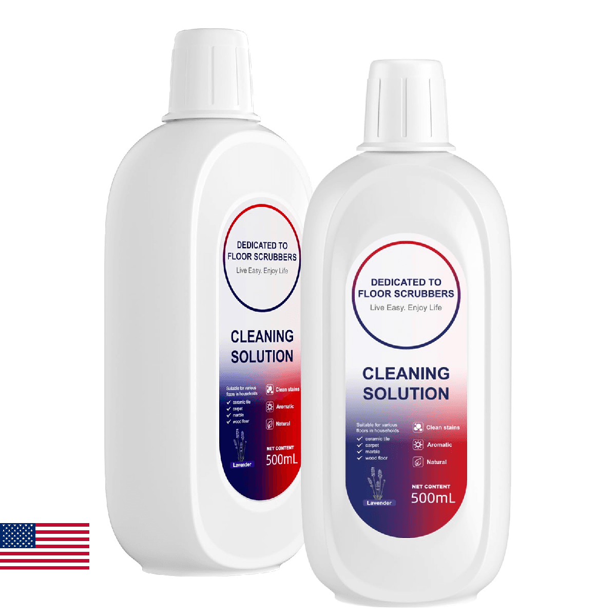 Floor Cleaner 1000ml Lavender Scent Compatible with Tineco Cleaning Solution, Re - Image 1