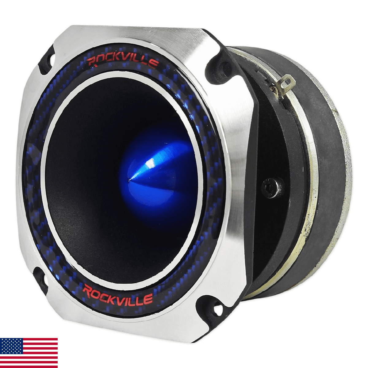 Rockville RT4 2 Inches Car Tweeter CEA Compliant 120 Watts Titanium Compression - Image 1