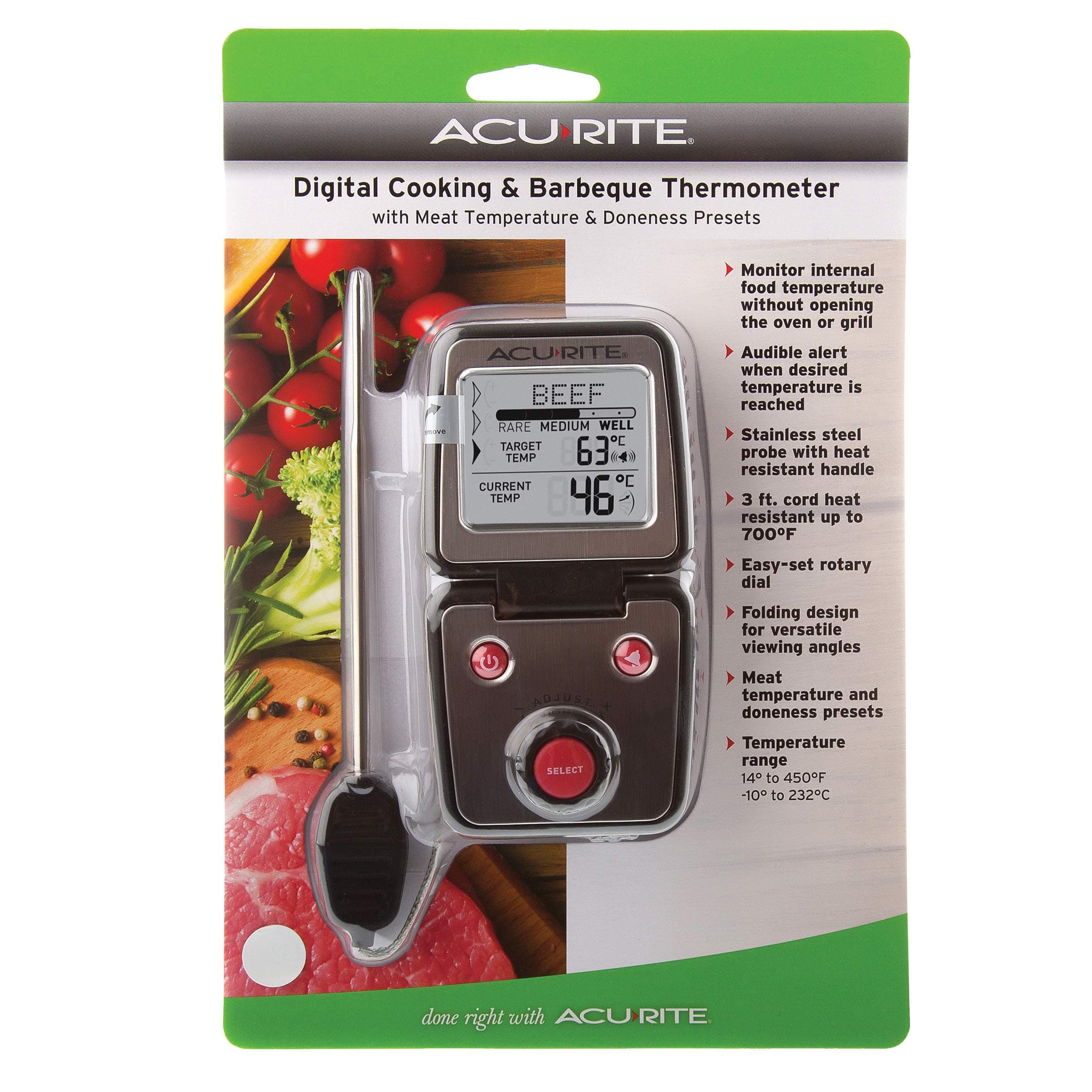 AcuRite 00277 Digital Cook Thermometer,Black - Thumbnail 3
