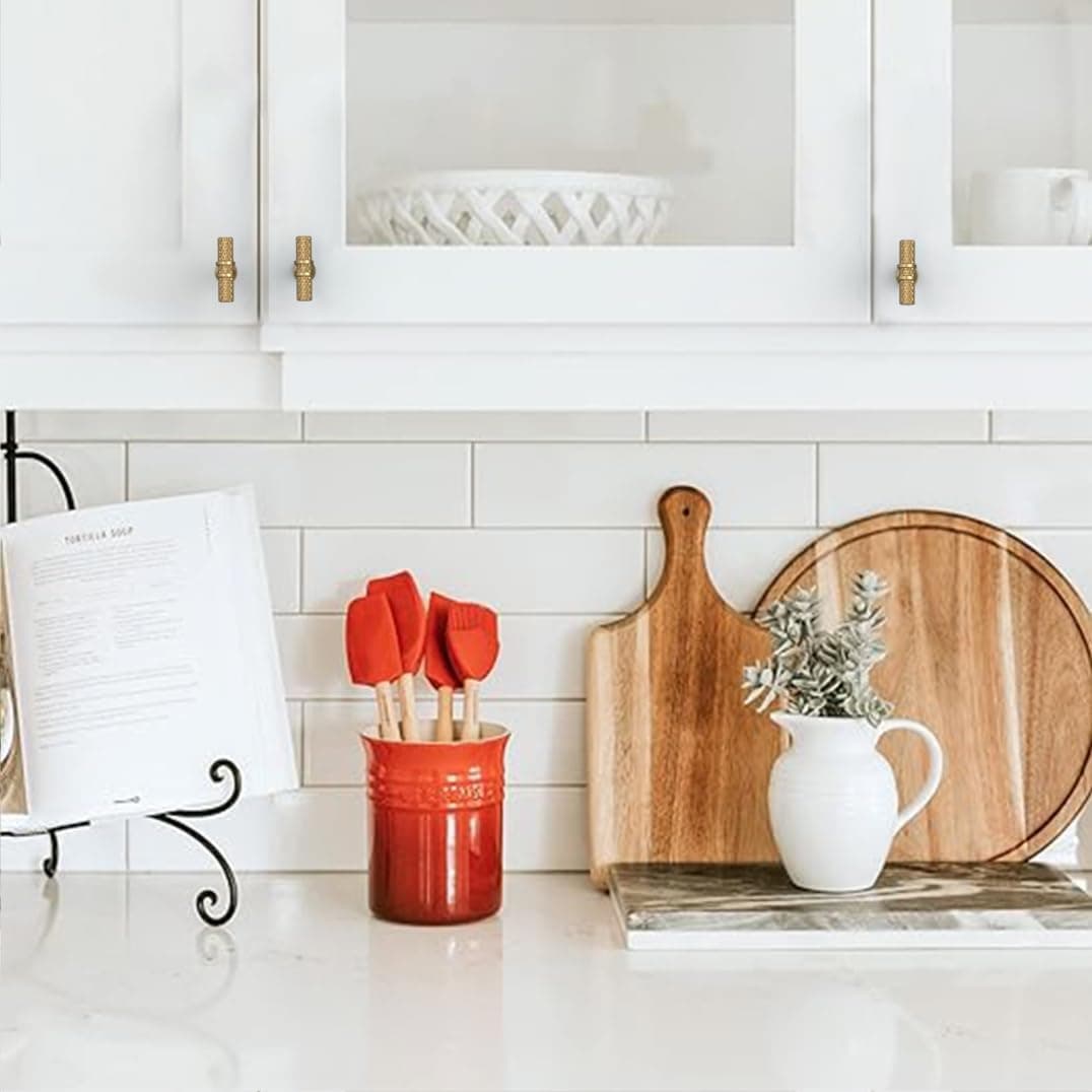 Asidrama 10pk Champagne Bronze Cabinet Knobs Zinc for Dresser Drawers 4451 - Thumbnail 4