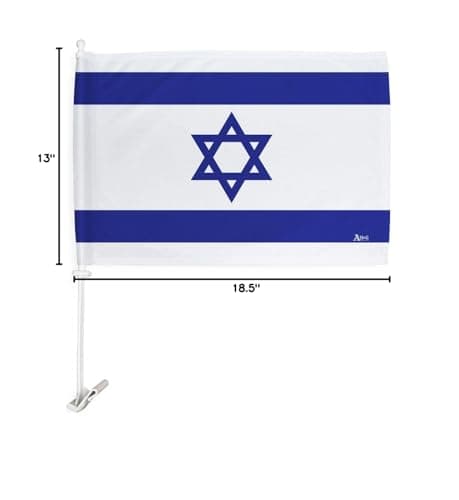 Israeli Flags For Car Window Bandera De Israel Para Carros Pequeña Pary For Jewi - Thumbnail 4
