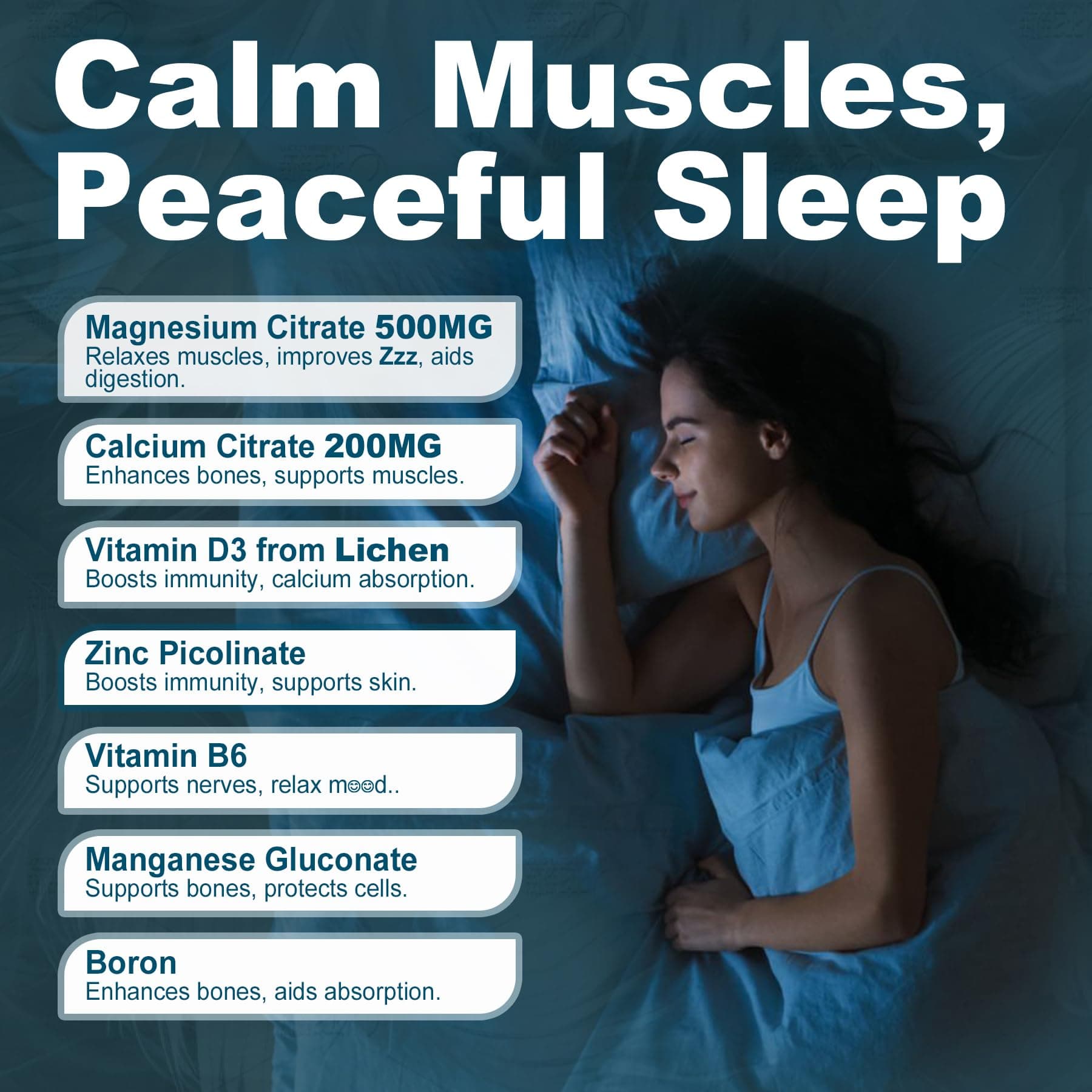 Magnesium Citrate Gummies 500mg for Women Men Sugar Free, Magnesium Citrate for - Thumbnail 3