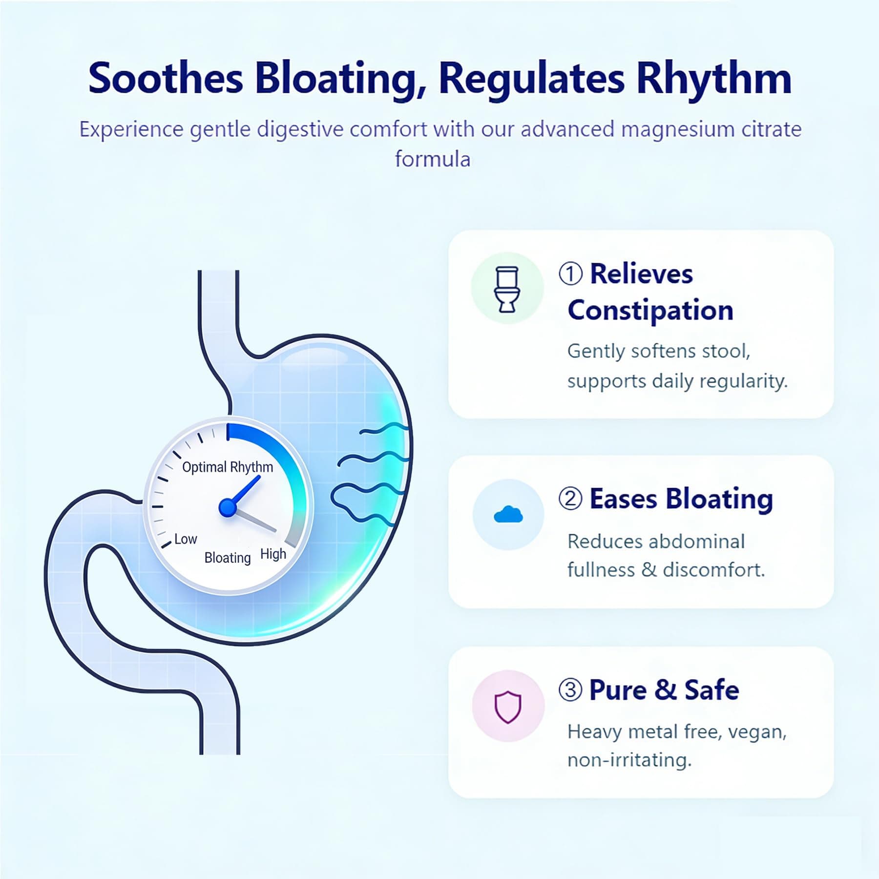 Magnesium Citrate Gummies 500mg for Women Men Sugar Free, Magnesium Citrate for - Thumbnail 5