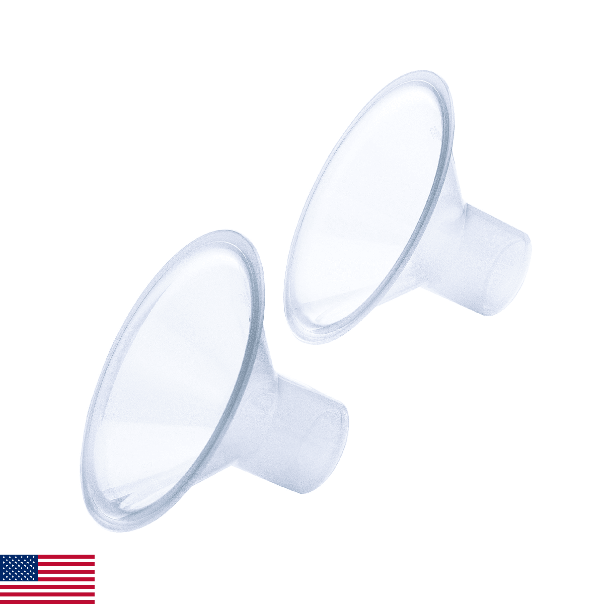 Medela PersonalFit Breast Shields, 2 Pack of Small 21mm Breast Pump Flanges, Aut - Image 1