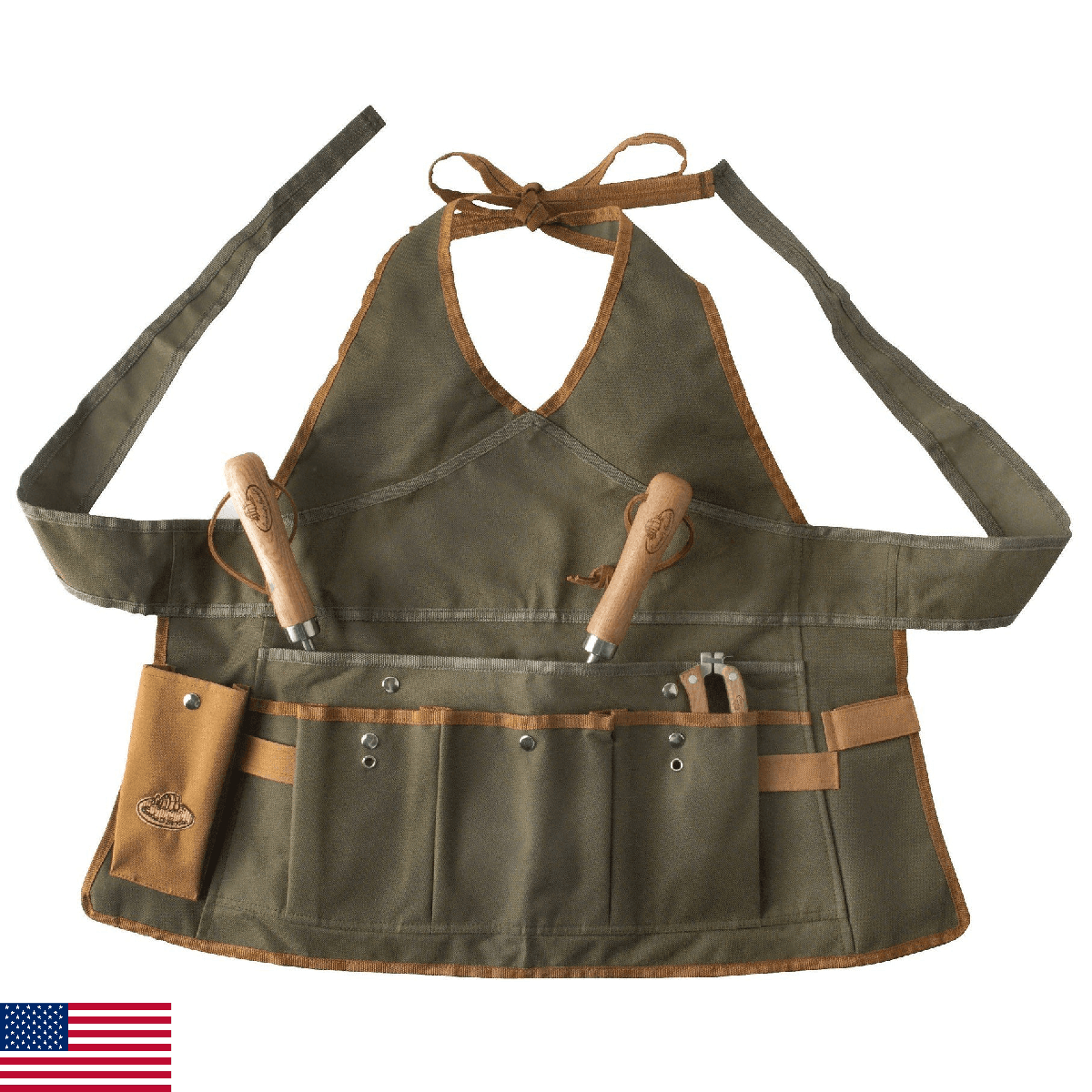 Esschert Design unisex adult gardening aprons, Olive Green, One Size US - Image 1