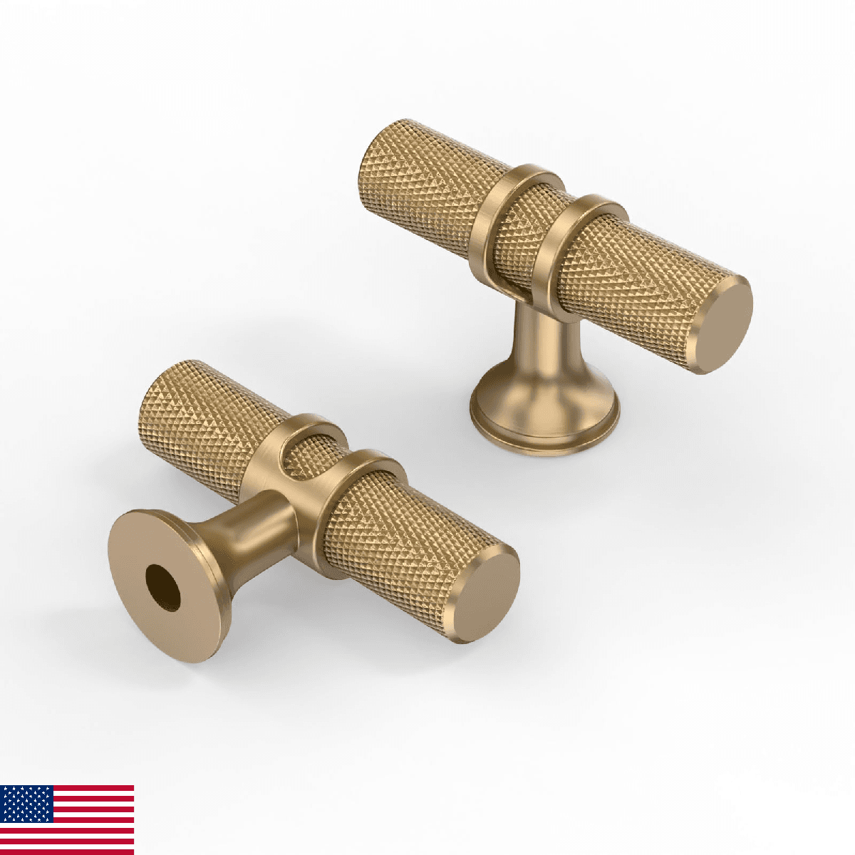 Asidrama 10pk Champagne Bronze Cabinet Knobs Zinc for Dresser Drawers 4451 - Image 1