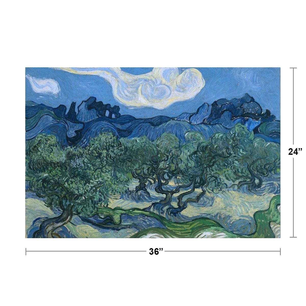 Vincent Van Gogh The Olive Trees Van Gogh Wall Art Impressionist Painting Style - Thumbnail 4
