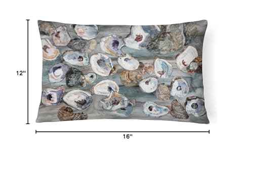 Caroline's Treasures 8957PW1216 Bunch of Oysters Canvas Fabric Decorative Pillow - Thumbnail 4