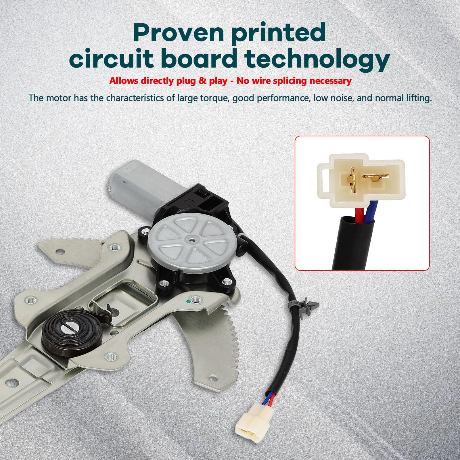 FINDAUTO Power Window Regulator Front Left Side fit for 2003 2004 2005 2006 for - Thumbnail 3