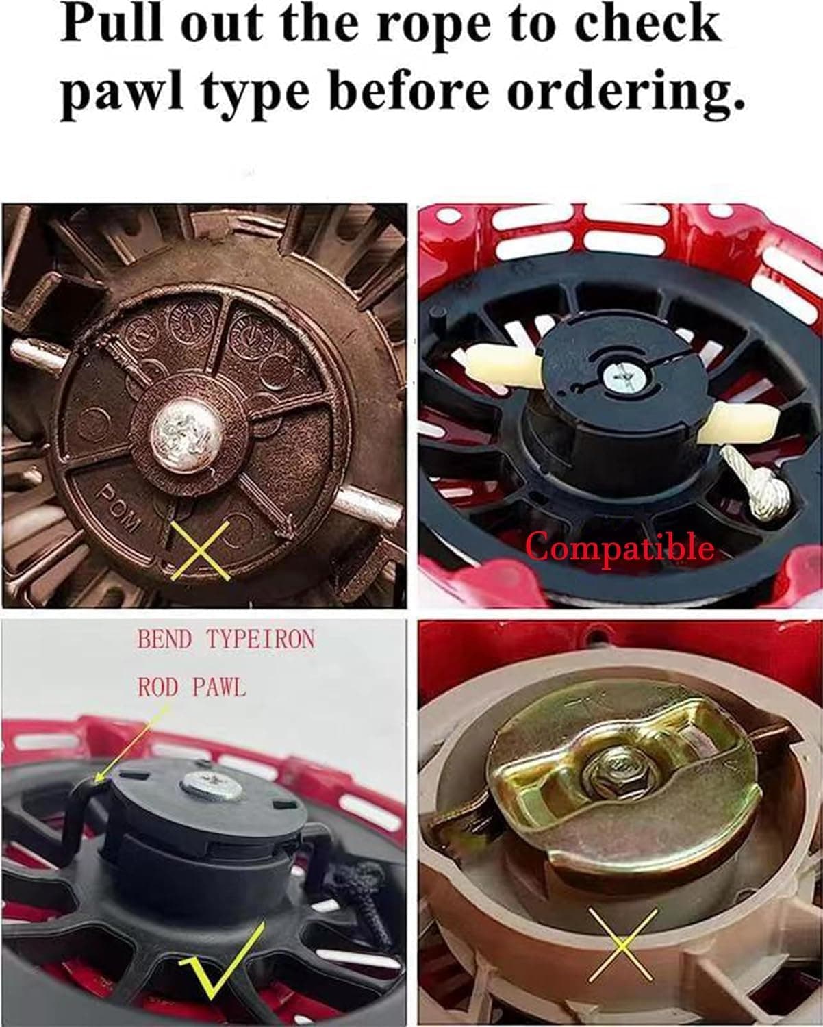 KINDZA Genuine Recoil Starter Honda GX120 GX160 GX200 Rewind Replacement Part - Thumbnail 4