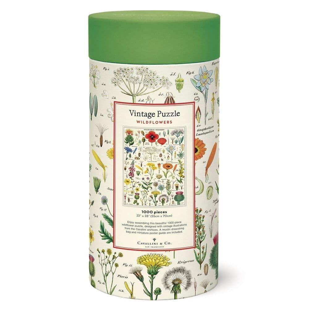 Cavallini 1000 Piece Puzzle Wildflowers - Thumbnail 3