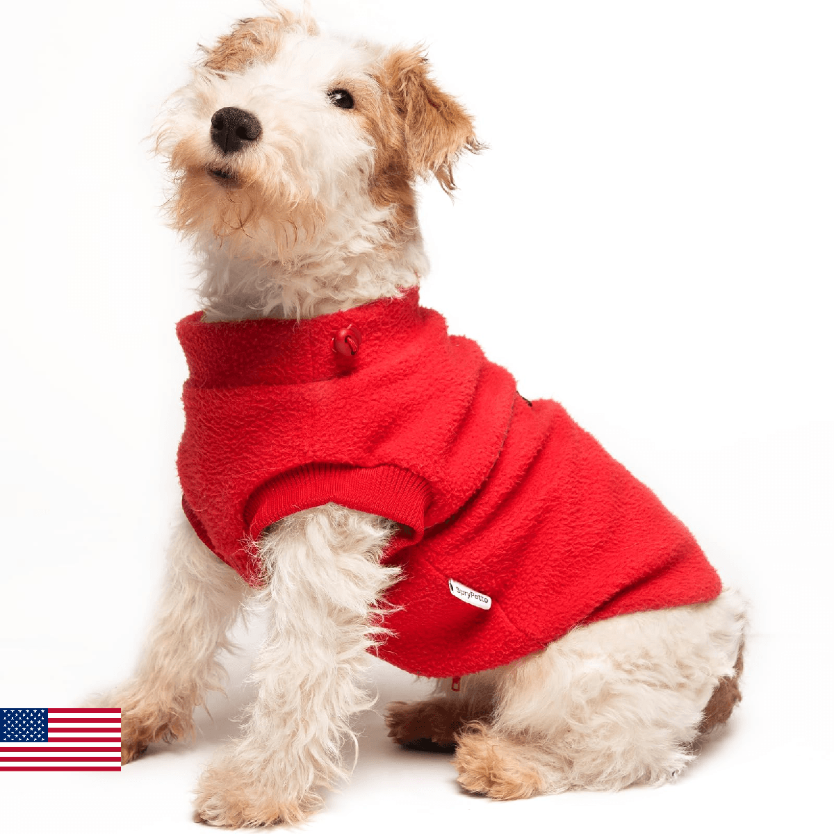 Small Dog Sweater, Fleece Sweater with D-Ring, Perfect for Chihuahua & Yorkie, W - Image 1