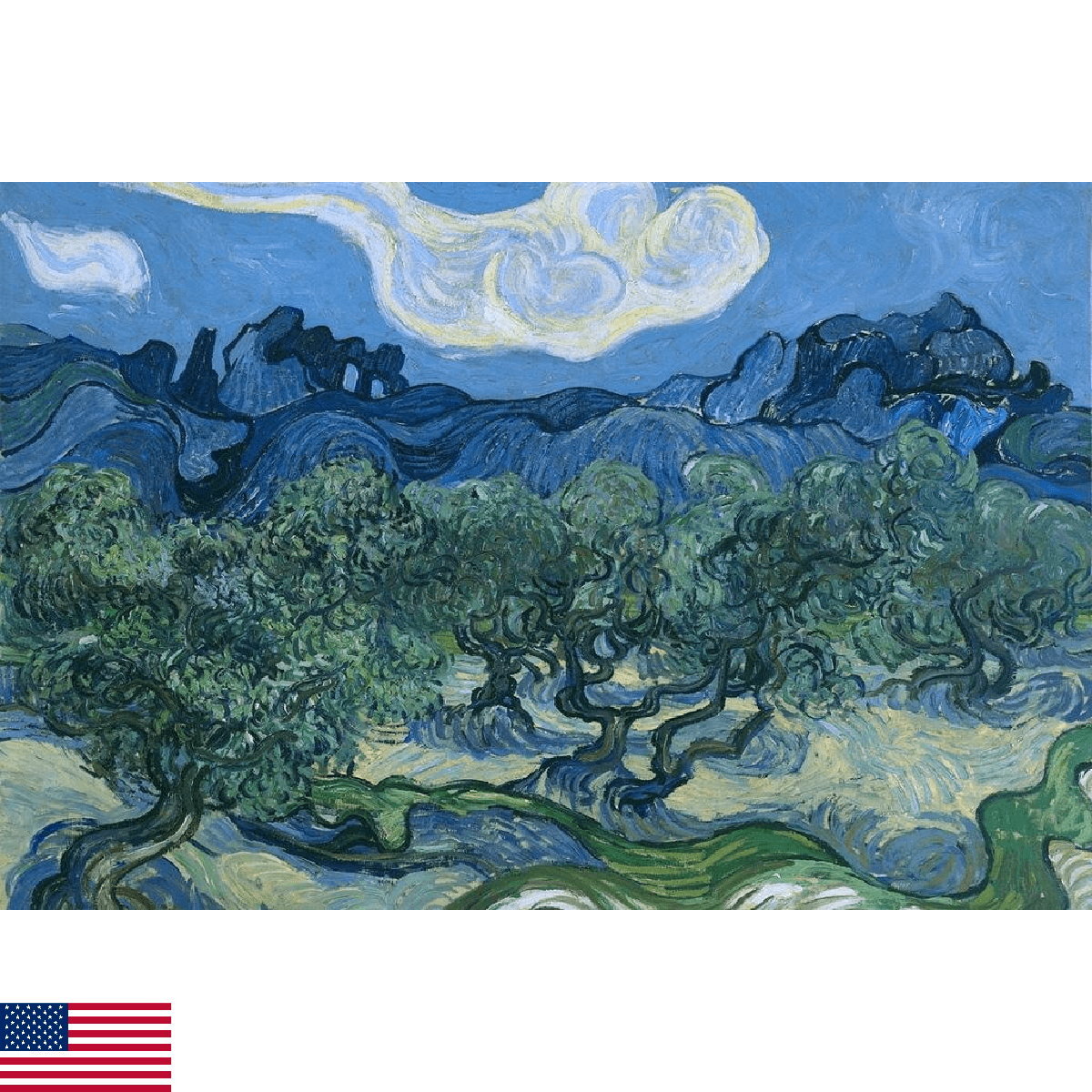 Vincent Van Gogh The Olive Trees Van Gogh Wall Art Impressionist Painting Style - Image 1