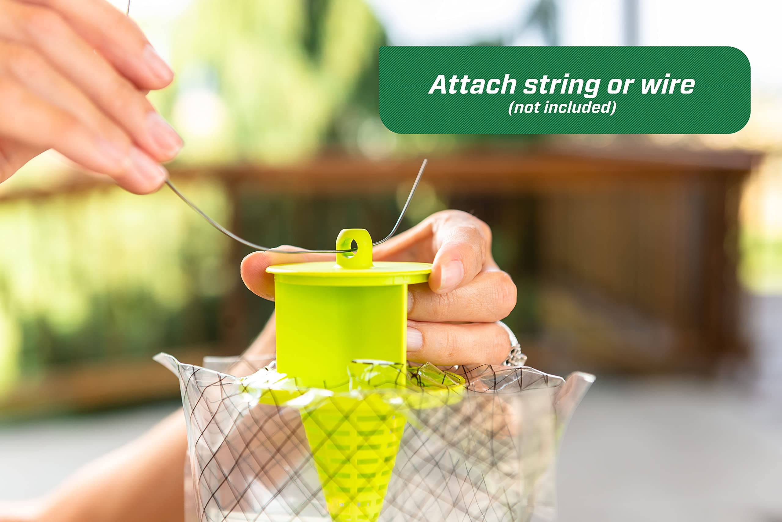 RESCUE! Big Bag Fly Trap, 4-Pack, Disposable Outdoor Fly Control - Thumbnail 4