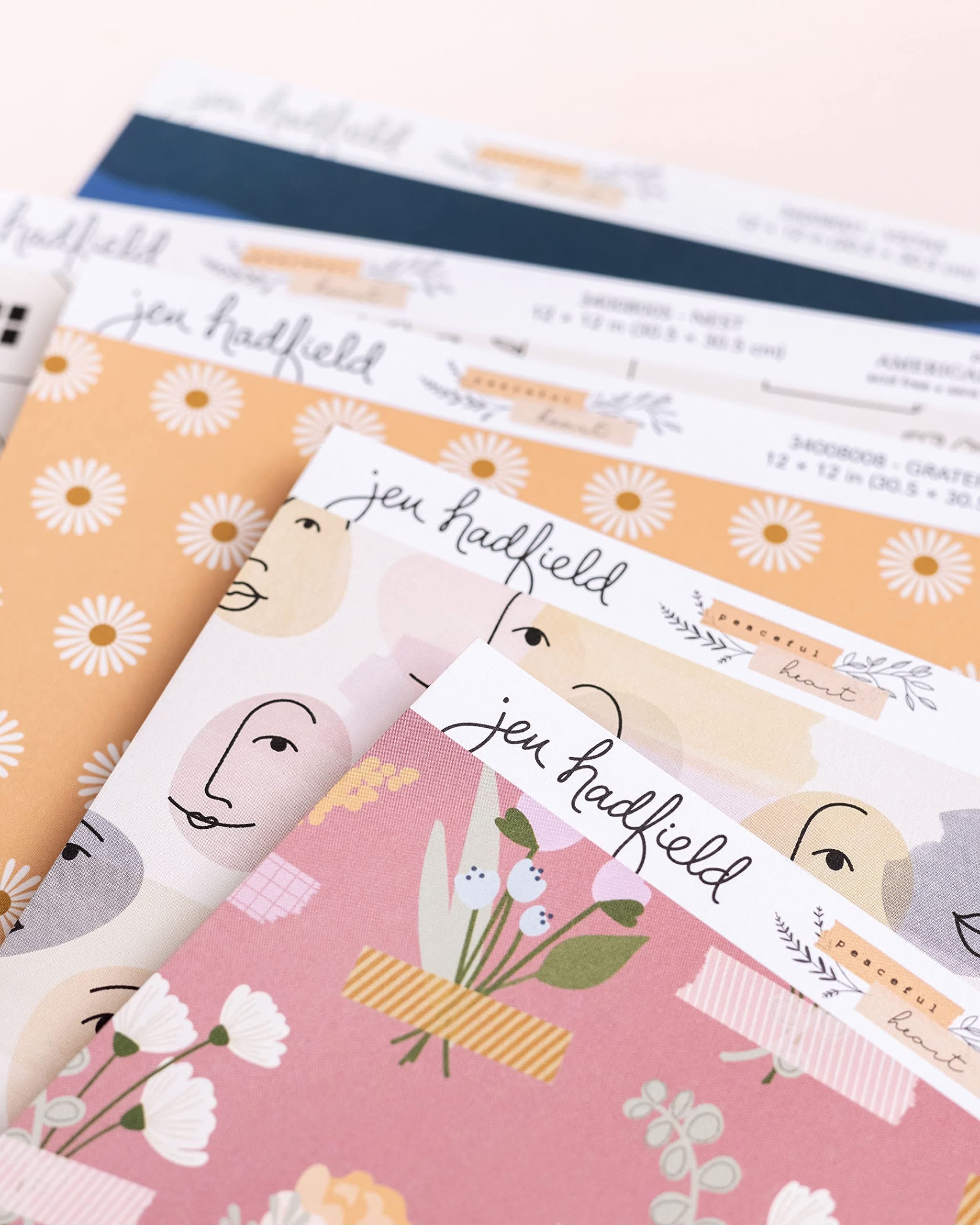 Jen Hadfield Peaceful Heart Double-Sided Cardstock 12"X12"-Peace - Thumbnail 7