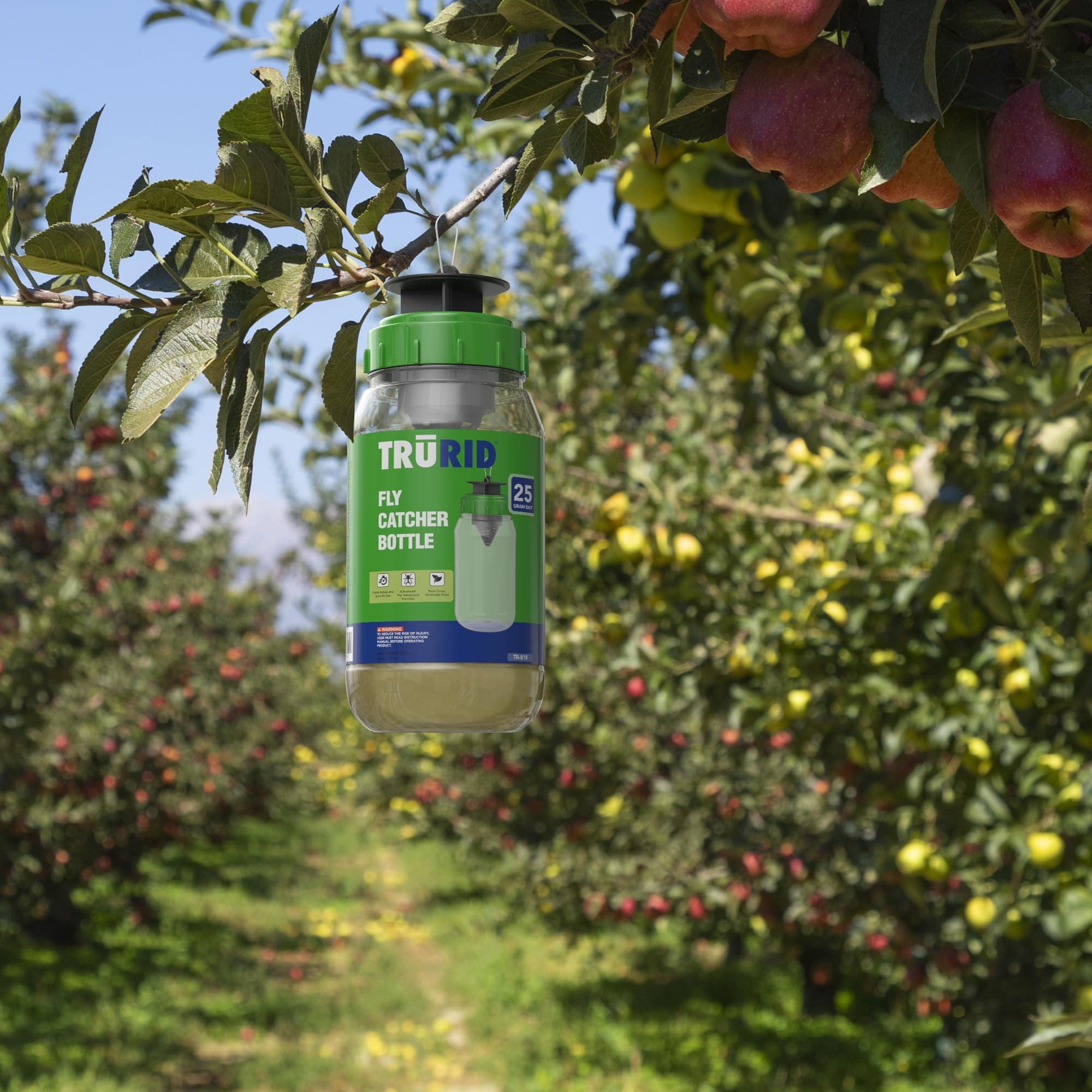 Fly Traps Outdoor- Reusable Hanging Fly Trap- (3-Pack) Add Water to Catch House - Thumbnail 4