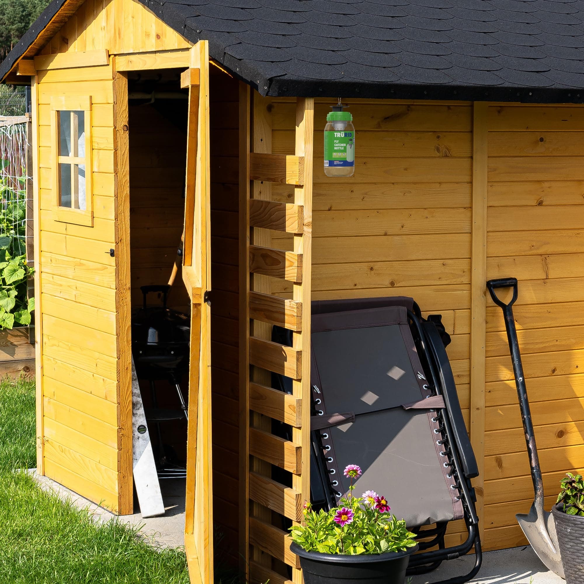 Fly Traps Outdoor- Reusable Hanging Fly Trap- (3-Pack) Add Water to Catch House - Thumbnail 5