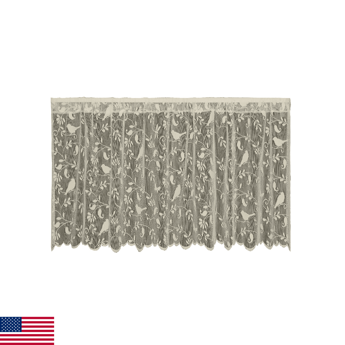 Heritage Lace Bristol Garden Tier, 60" W x 30" L Cafè - Image 1