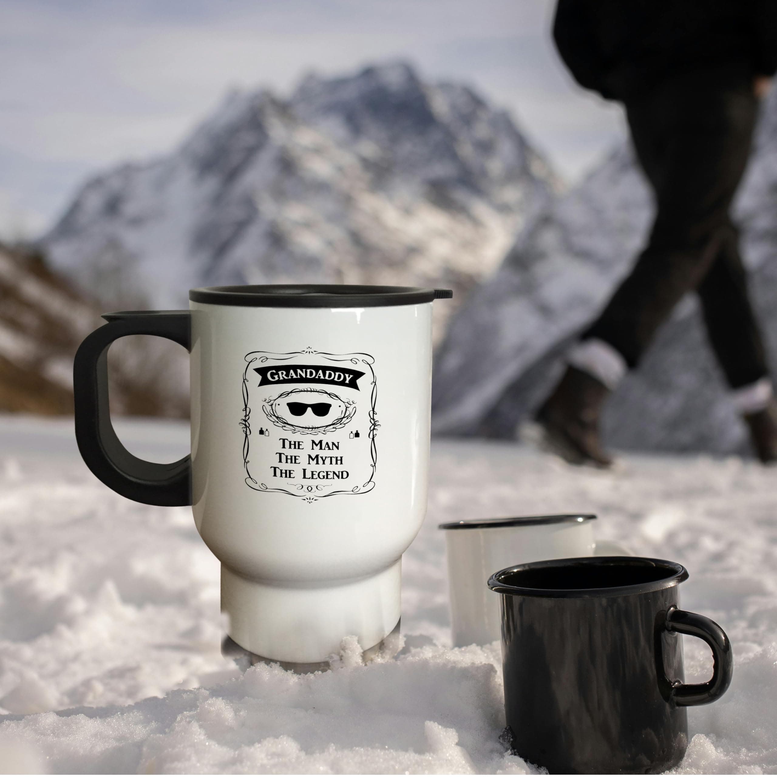 3dRose "Grandaddy The Man The Myth The Legend Cool Grandpa Grandfather Gift Stai - Thumbnail 3