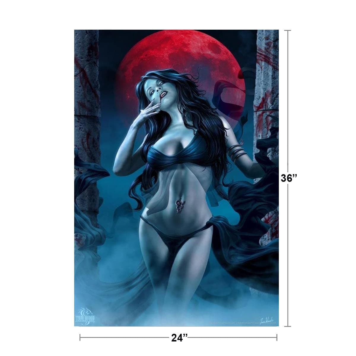 Blood Lust Tom Wood Fantasy Art Cool Wall Art Print Poster 24x36 - Thumbnail 4