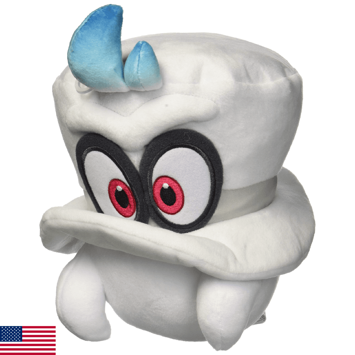 Little Buddy 1658 Super Mario Odyssey White Cappy (Normal Form) 7.5" Plush, Mult - Image 1