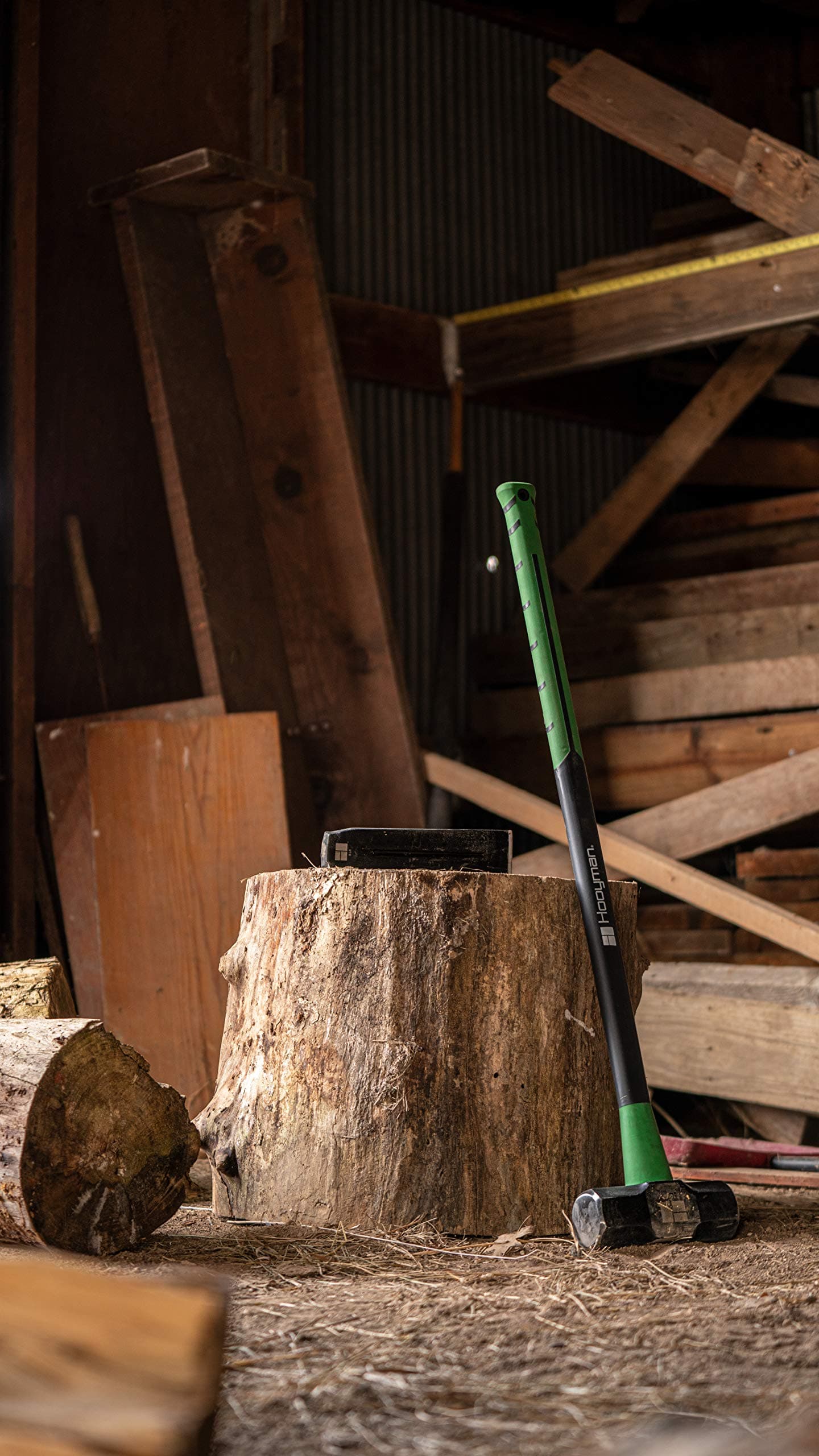 Hooyman Splitting Wedge 5 Pound Log Splitter Tool with Heavy Duty Construction, - Thumbnail 4