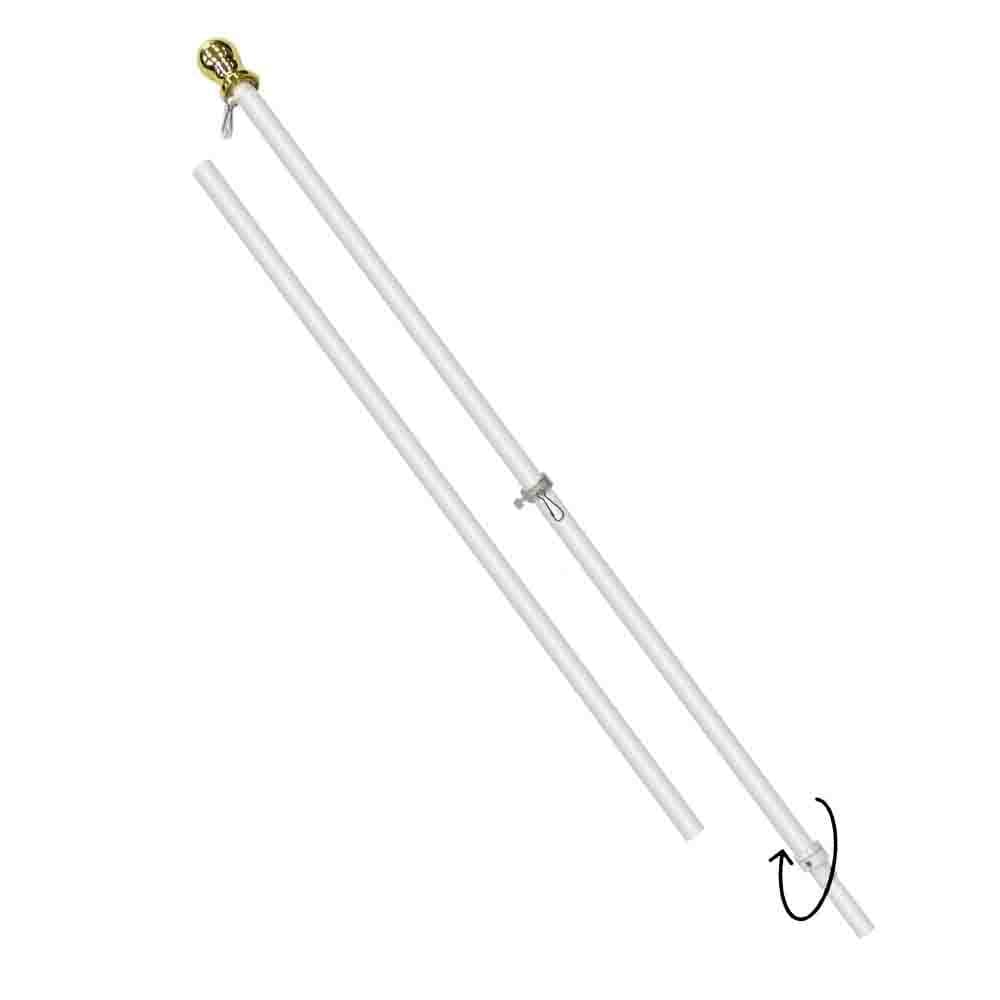 Flags Importer 6ft Spinning Flag Pole with Sealed Bearing System, Upper and Lowe - Thumbnail 7