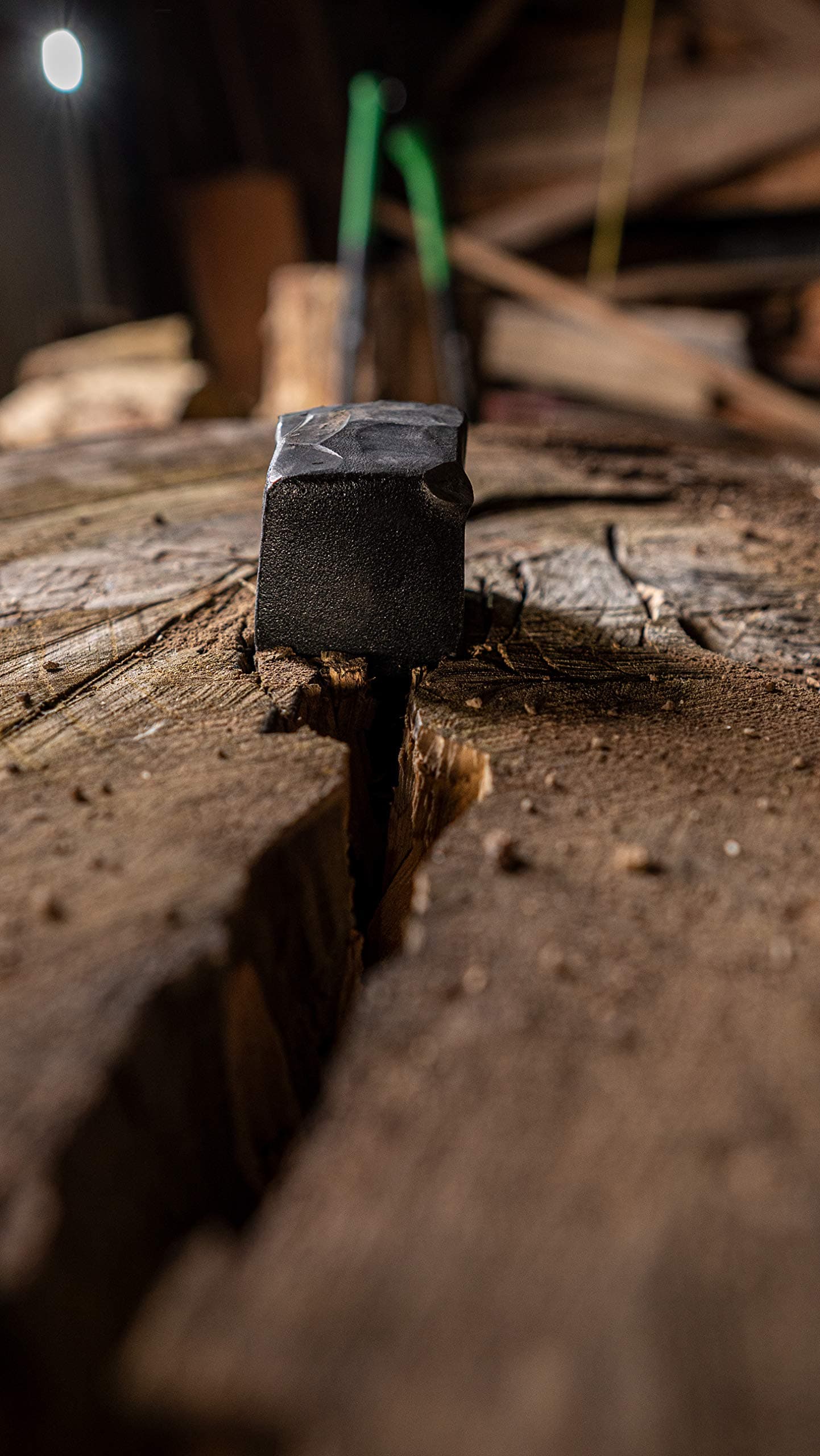 Hooyman Splitting Wedge 5 Pound Log Splitter Tool with Heavy Duty Construction, - Thumbnail 5